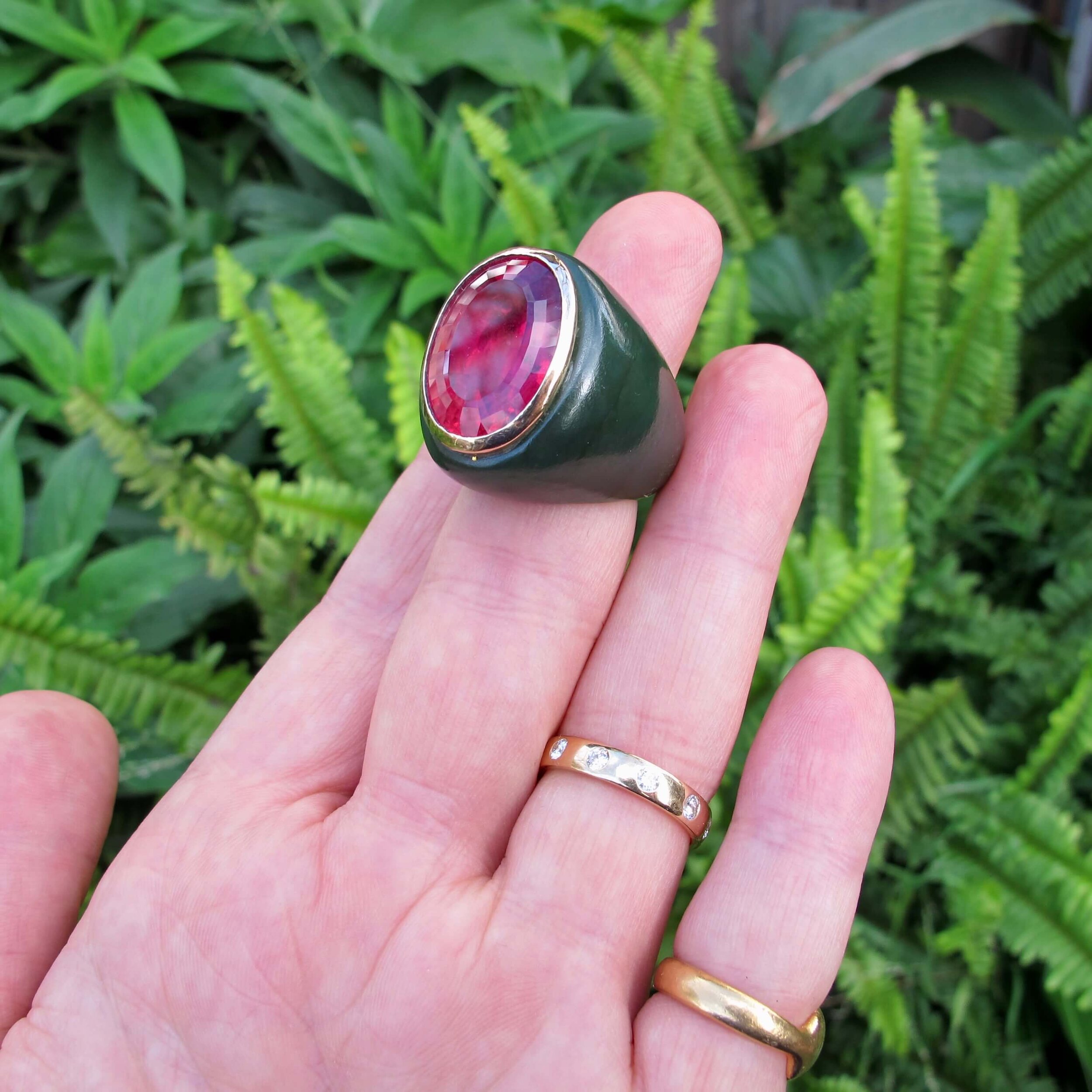 Carved Jade Ring