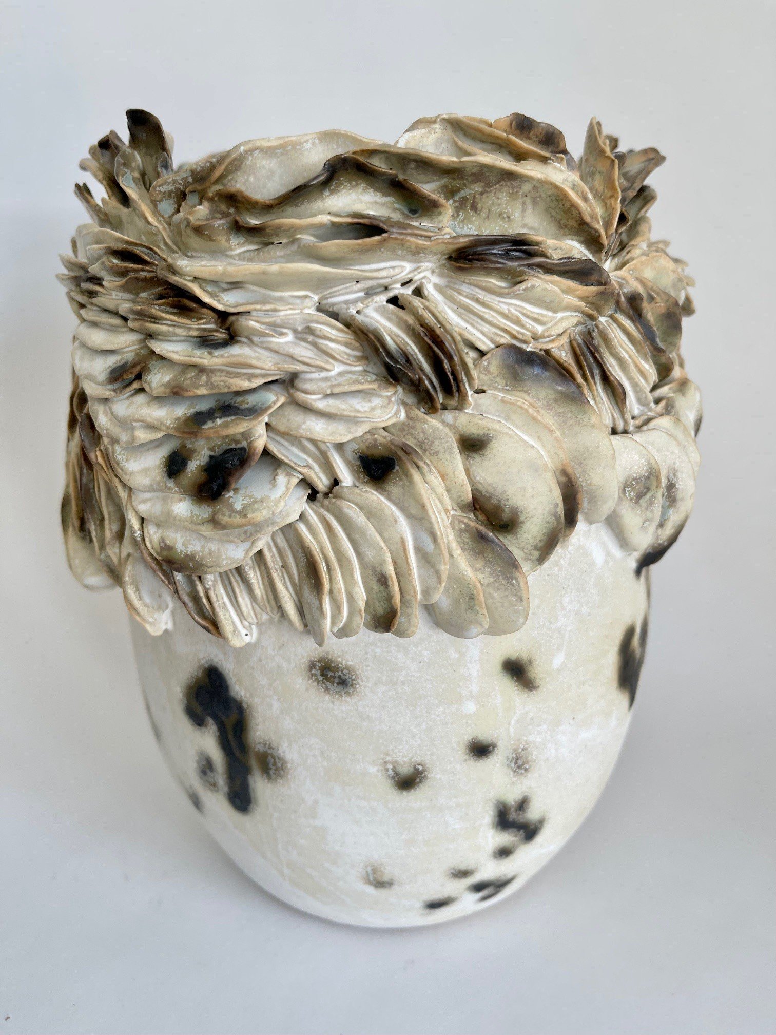 Kate Kelleher Handmade Sculptural Ceramic Vessel- Reflections of a Quiet Moon