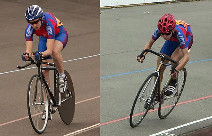 Future Champions. Jo Rowsell Shand and Laura Kenny - Olympic, World and European champions - cut their teeth in VCL colours. Photographer unknown