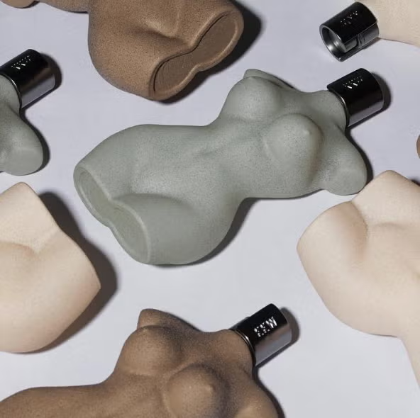 KKW Fragrance Body bottle, designed by Precious Brands — perfume bottle molded from Kim Kardashian's silhouette