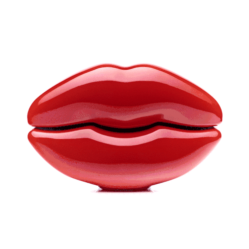 Kylie Jenner by KKW Fragrance bottle design by Precious Brands — lip-shaped packaging in Nude, Pink and Red