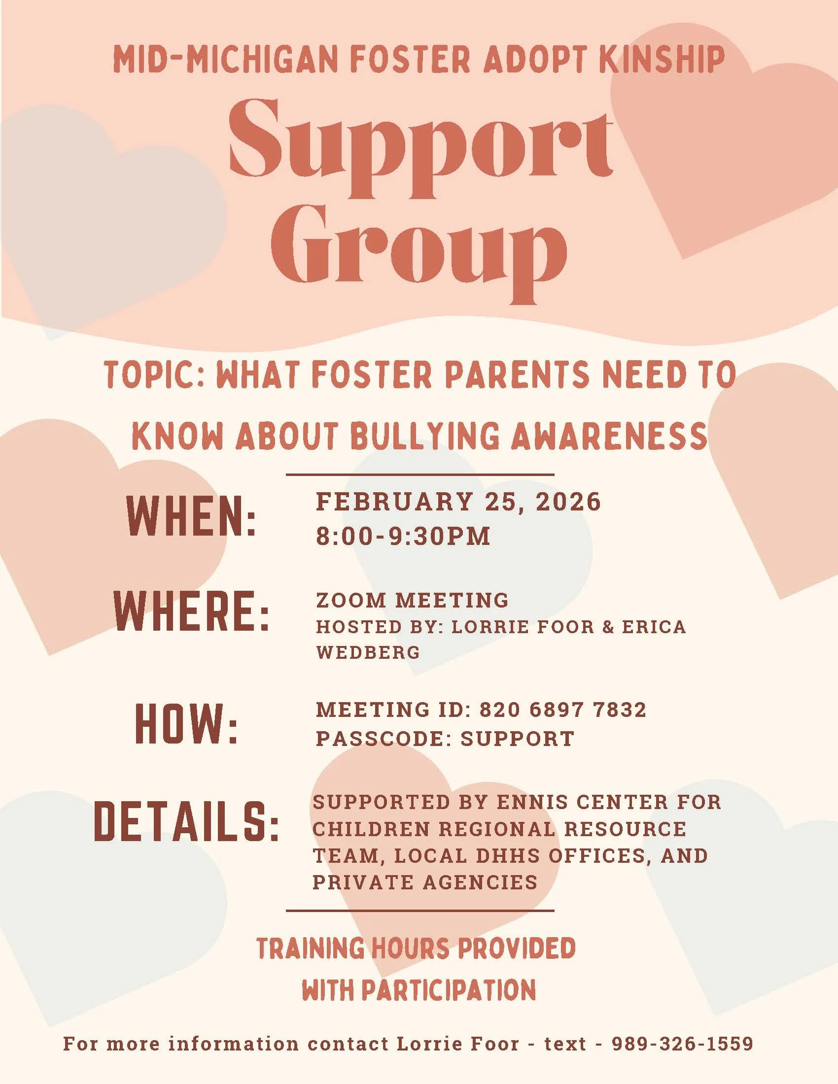 Feb 25 | Bullying Awareness - Zoom.com Meeting ID & Passcode