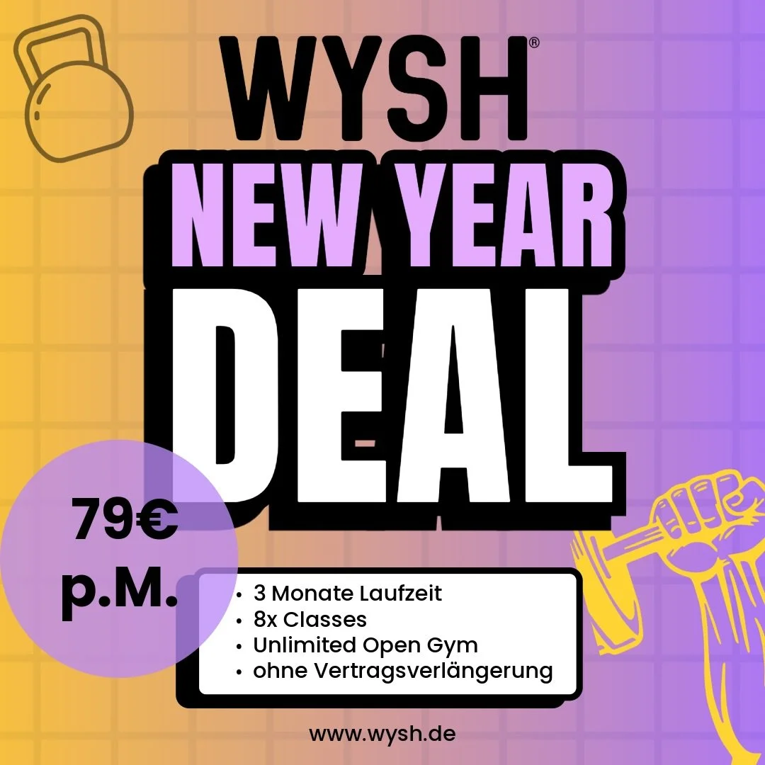 Du wartest noch? Brauchst du nicht.

Der WYSH NewYearDeal ist online.
Easy reinstarten, einfach machen!
💥 79 &euro; p. M.
📆 den ganzen Februar buchbar
🔗 Direkt sichern: Link in Bio

Kein Morgen.
Kein &bdquo;bald&ldquo;.
👉🏼 Jetzt.

✅ Keine Aufnah