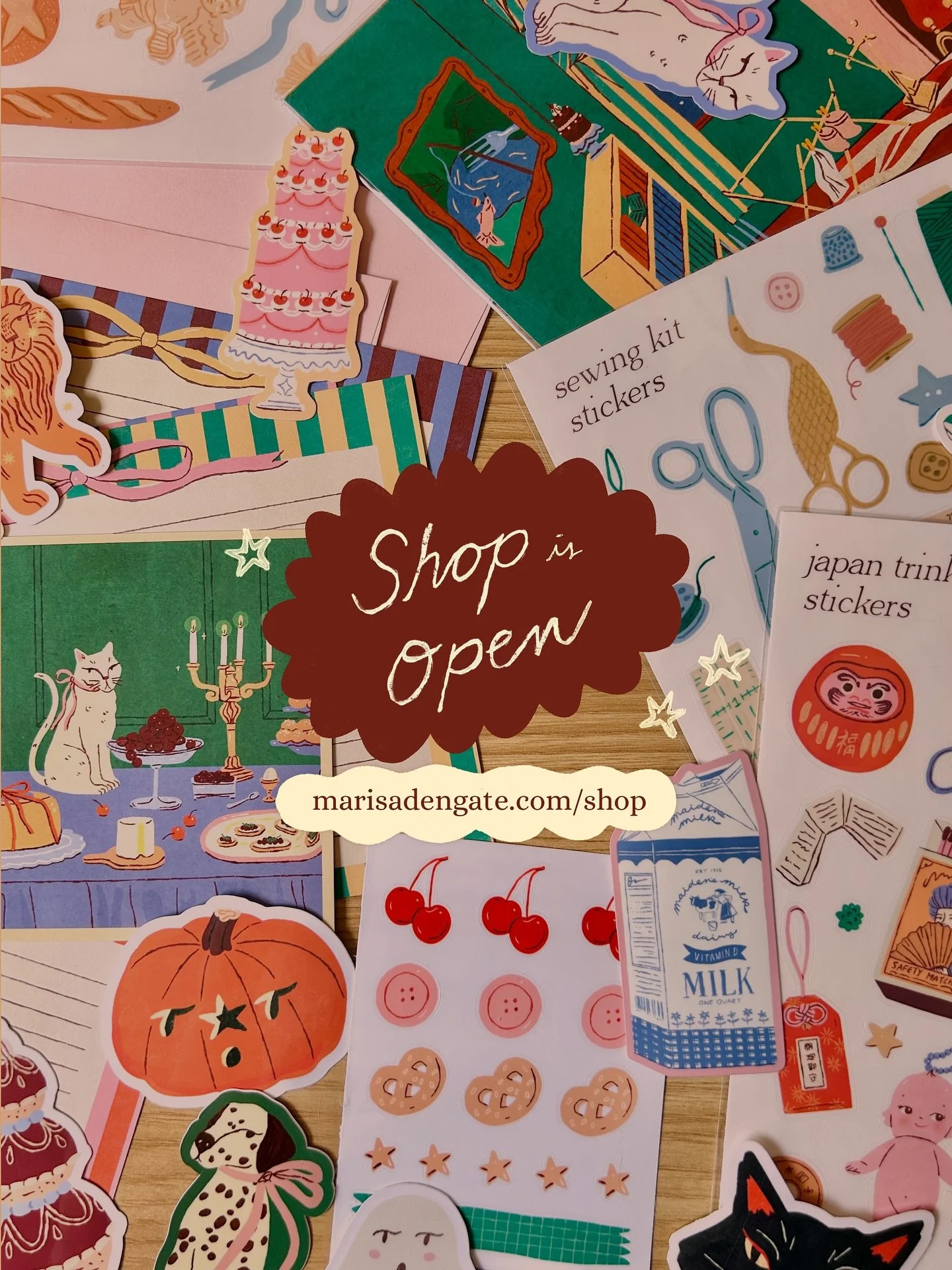 le sh&ouml;p is open ❣️ 🛒

lots of hard work went into this and i&rsquo;m so happy with how everything has turned out! take a look around if you don&rsquo;t mind 😇

#illustration #illustratorshop #shop #shopupdate #shopopening #halloweendiy #hallow