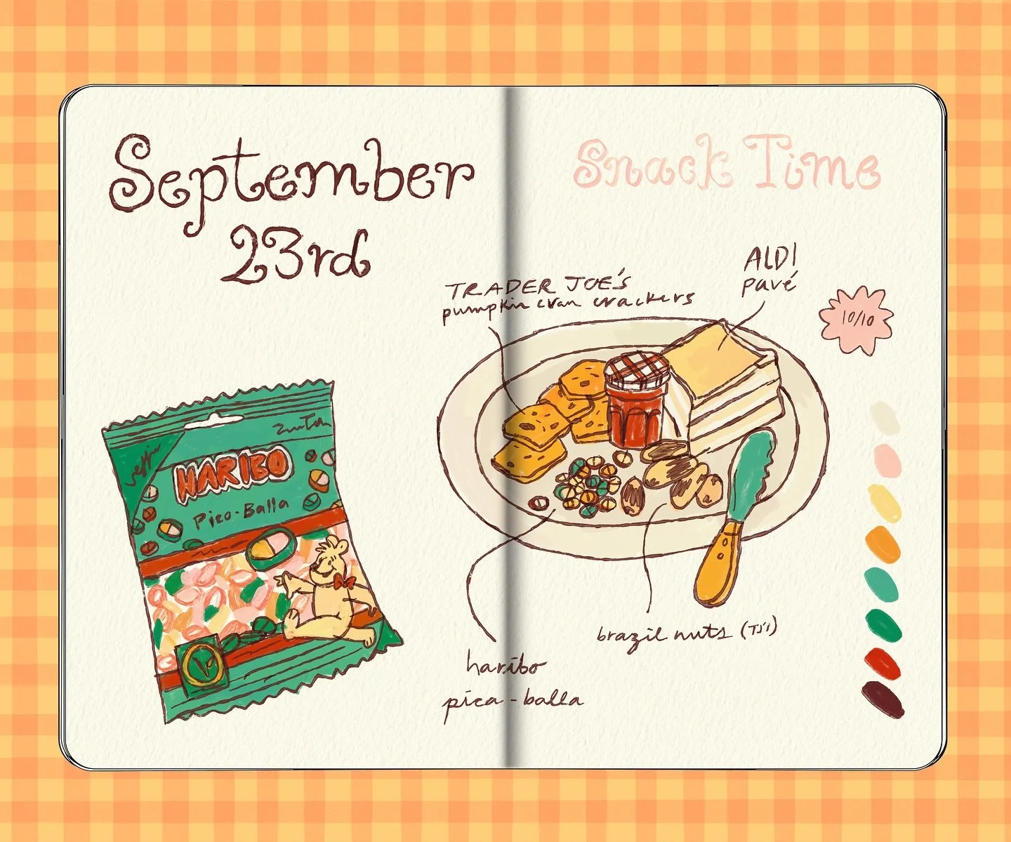 super sketchy snack time 🍓

i&rsquo;m happily busy with lotssss of client work! just had time to do this quick entry of my snack today. i forgot how good haribo&rsquo;s pico balla candy is 🍬

#sketchbook #digitalsketchbook #illustrationsketchbook #