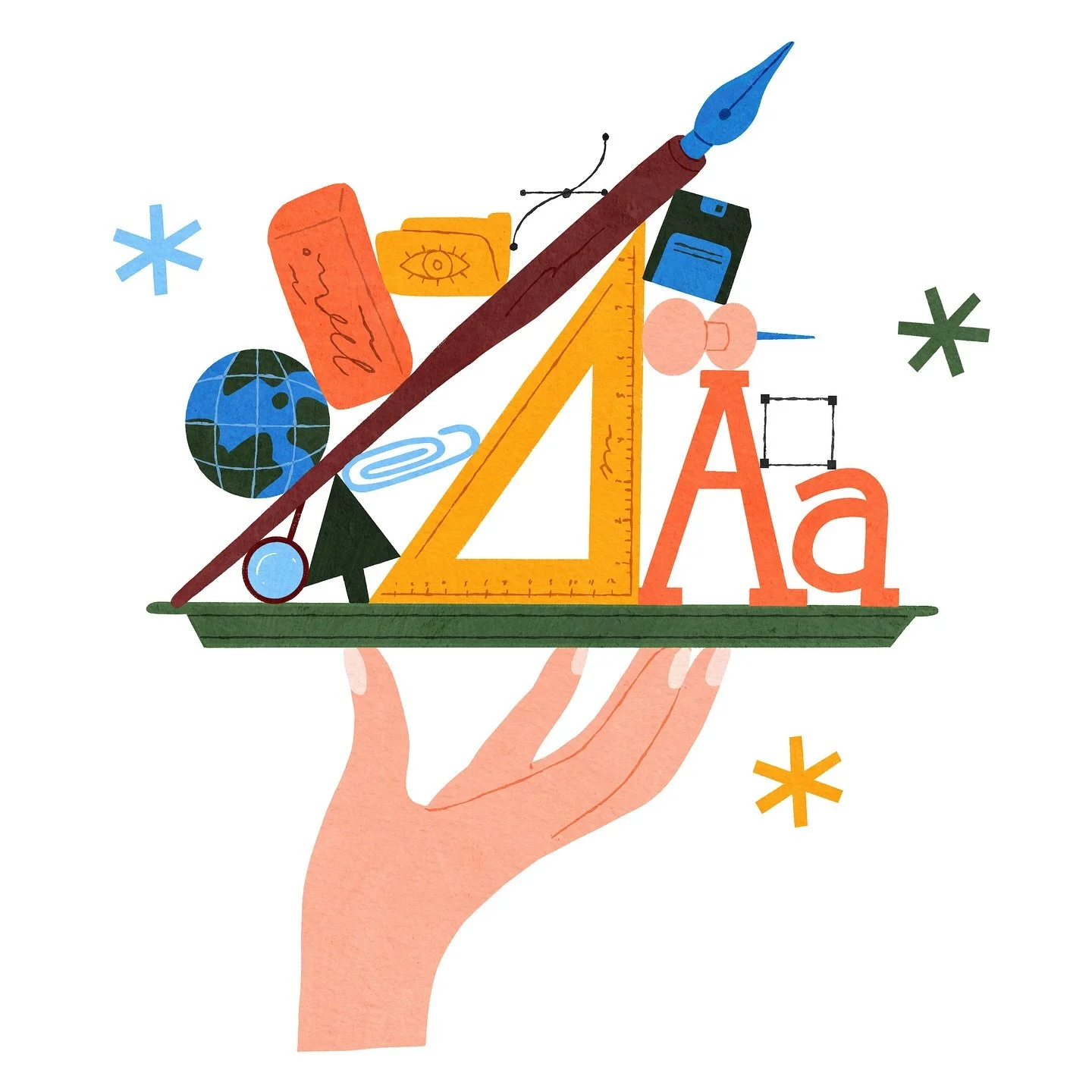 creative icons made for Well Cast 🌱✏️

this is part of a larger illustration package i&rsquo;ve been busy with over the past month or so. these icons were inspired by creativity, design, and high client care. 

thank you to Michelle and Terrence for