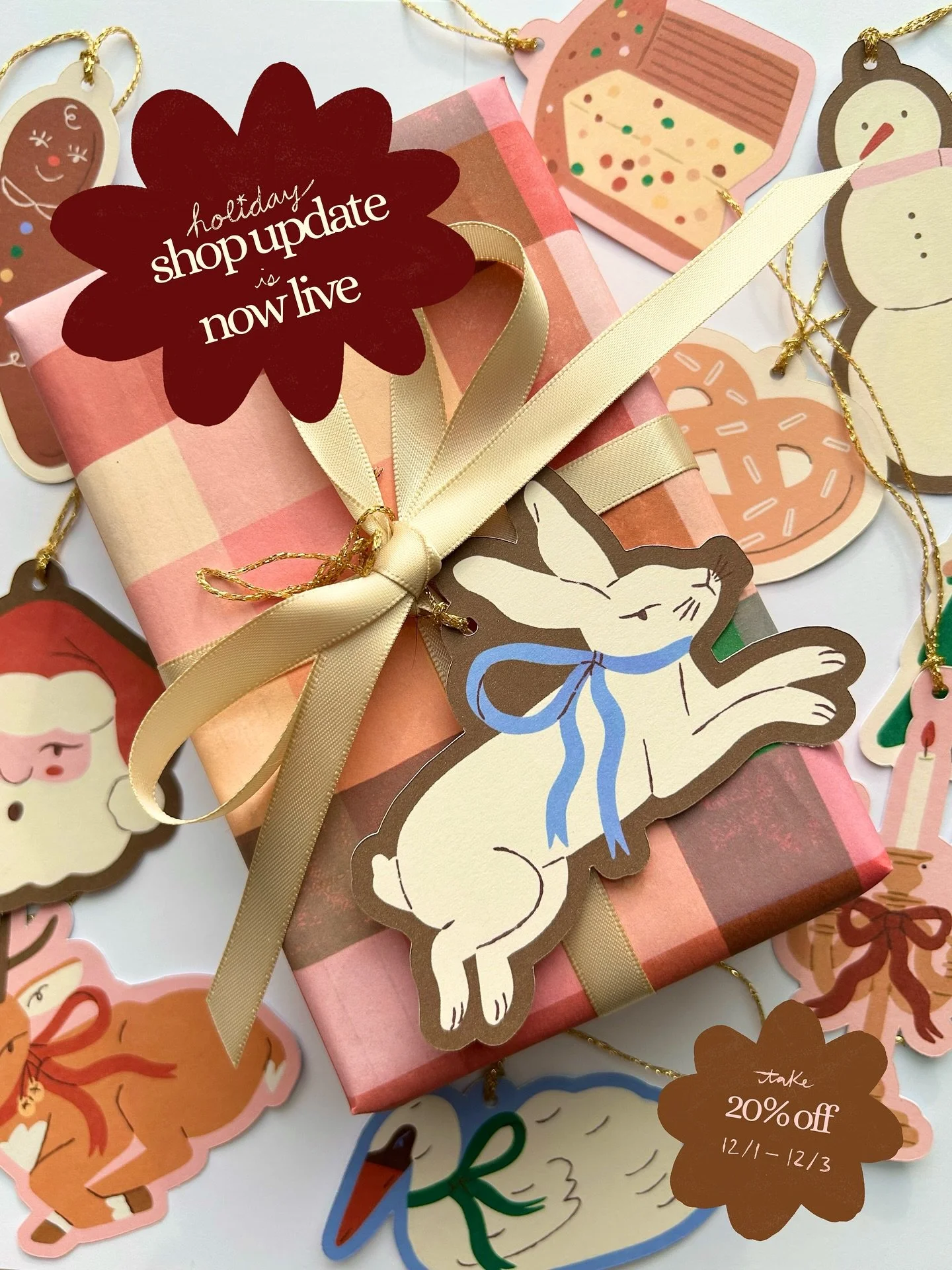 hello friends!! sh&ouml;p update is now live!🎄

so sorry for the slight delay. hope you all enjoy! make sure you use the code &ldquo;FESTIVE&rdquo; for 20% off from 12/1-12/3 ❣️

#shopupdate #smallbusiness #stationeryshop #christmasstationery #stick