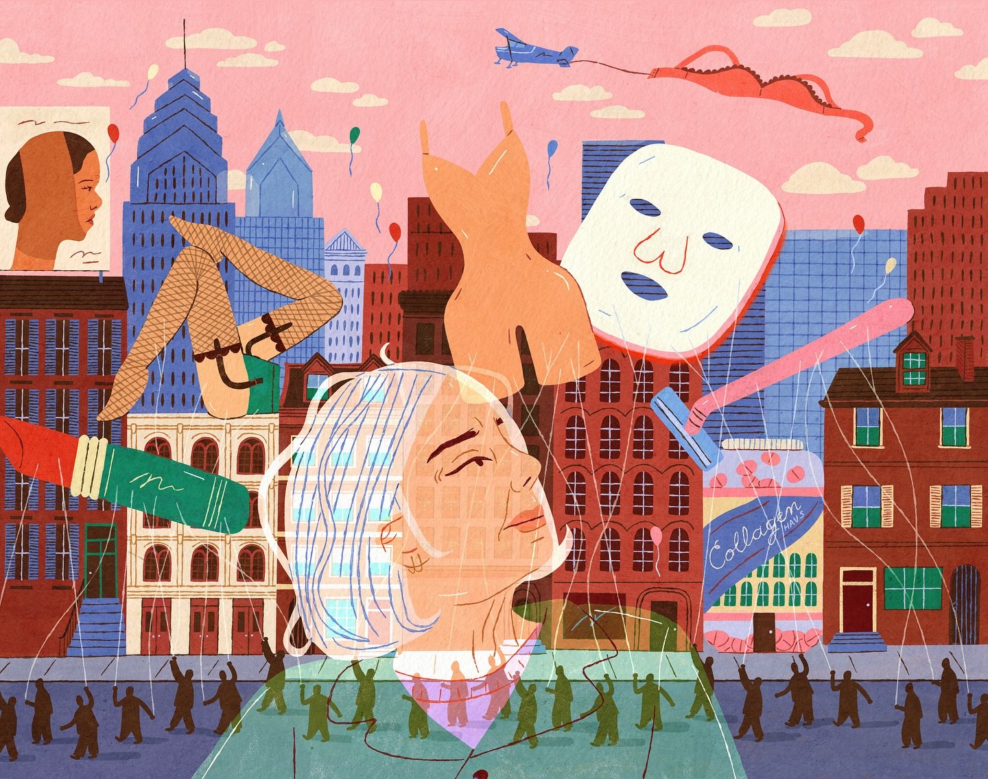 liberation day 💪💄👙🎭🎈

another one for @phillymag all about aging as a woman and liberation from never-ending beauty standards. great read, made me chuckle a bit and think a lot about where society is at with feminism. 

thank you again to AD Tic