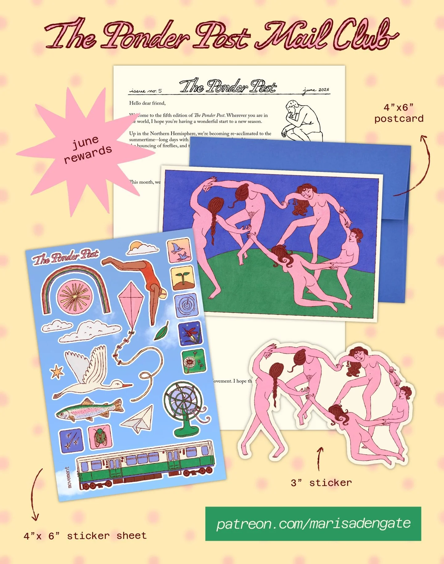 june mail rewards 🏊&zwj;♂️🌈🚞🪁🌟

this month is all about movement. sign up by 6/30 for exclusive stickers and more 💕

#mailclub #snailmail #summerstickers #summervibes #mailrewards