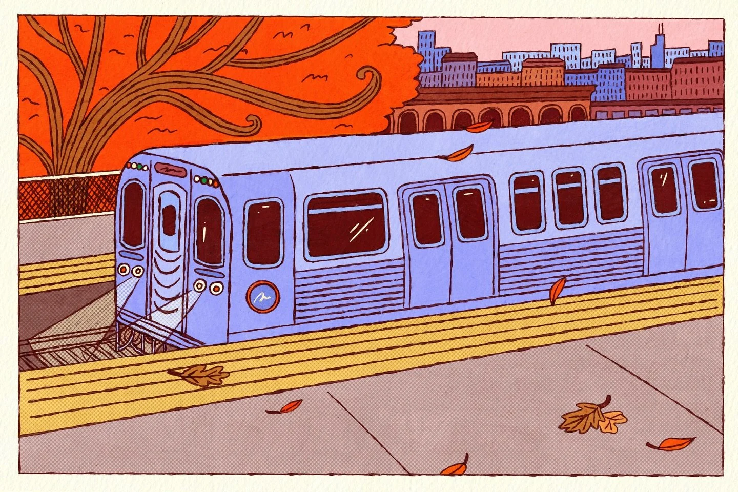a closer look at september&rsquo;s postcard 🍂

available until sept 30 :)

#cozyfall #chicagofall #mailclubrewards #septembermailclub #cta