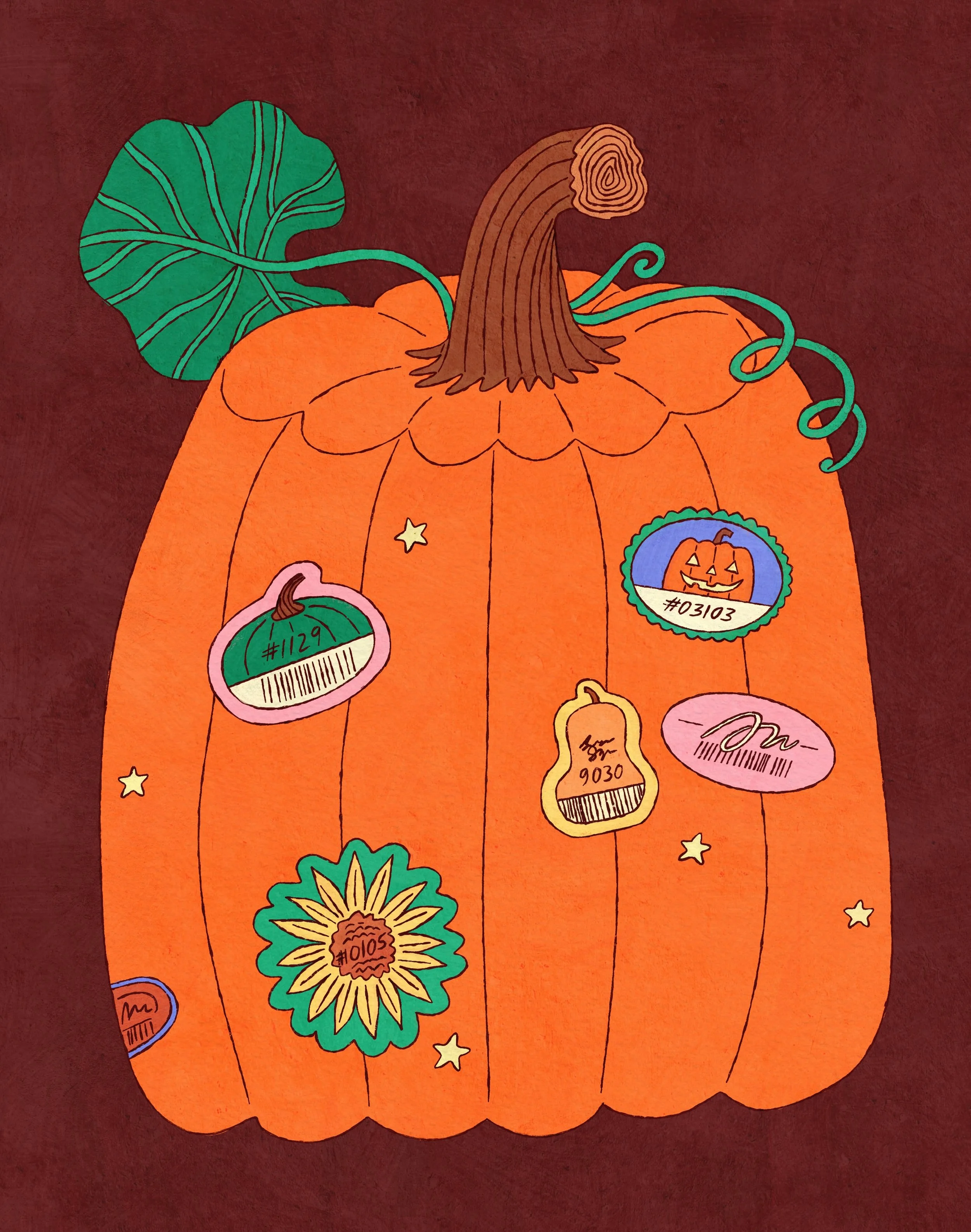 sticker 🎃 for #peachtober

#peachtober26sticker #halloweenillustration #spookyseason #cozyfall