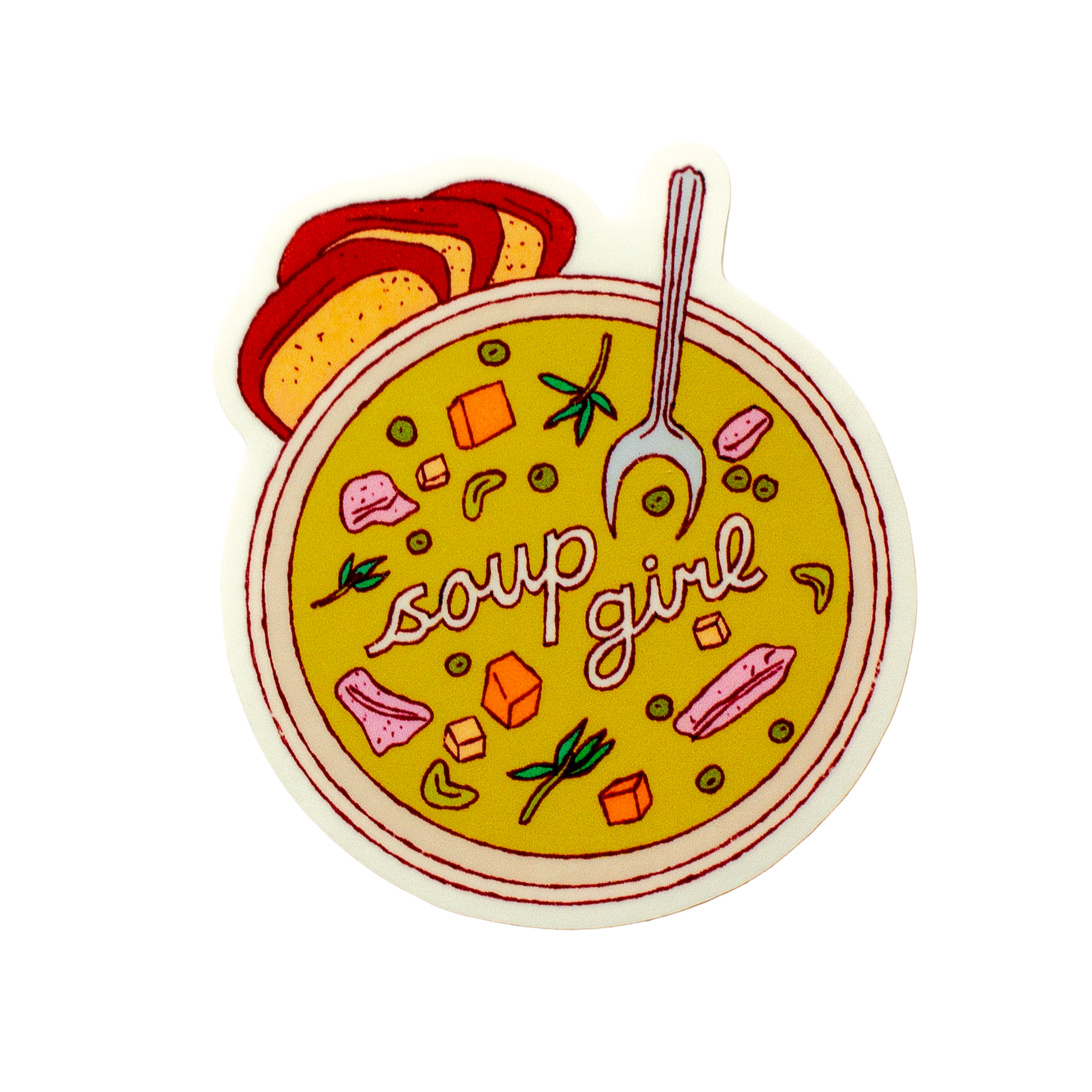 soup girl sticker