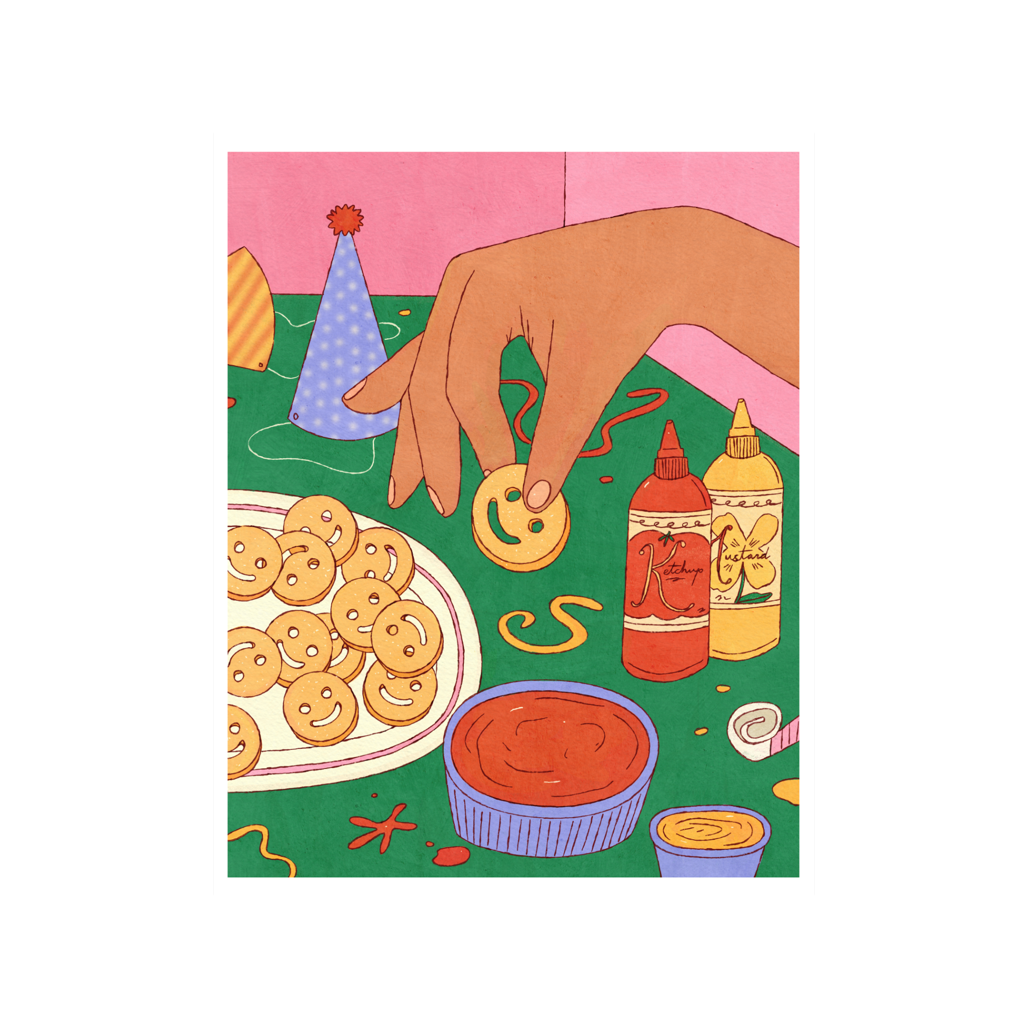 salty snack print