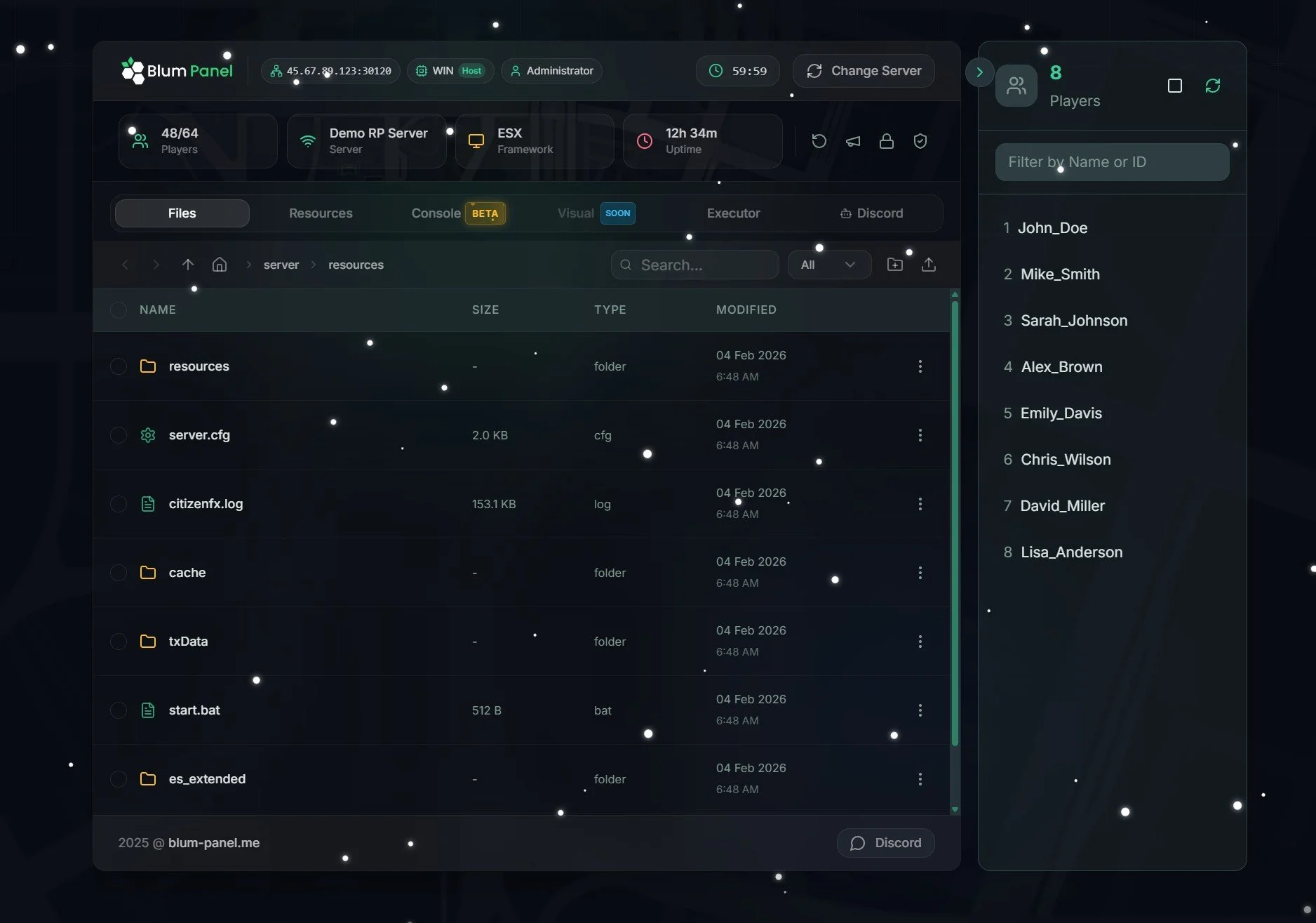 FiveM Blum Panel Attack