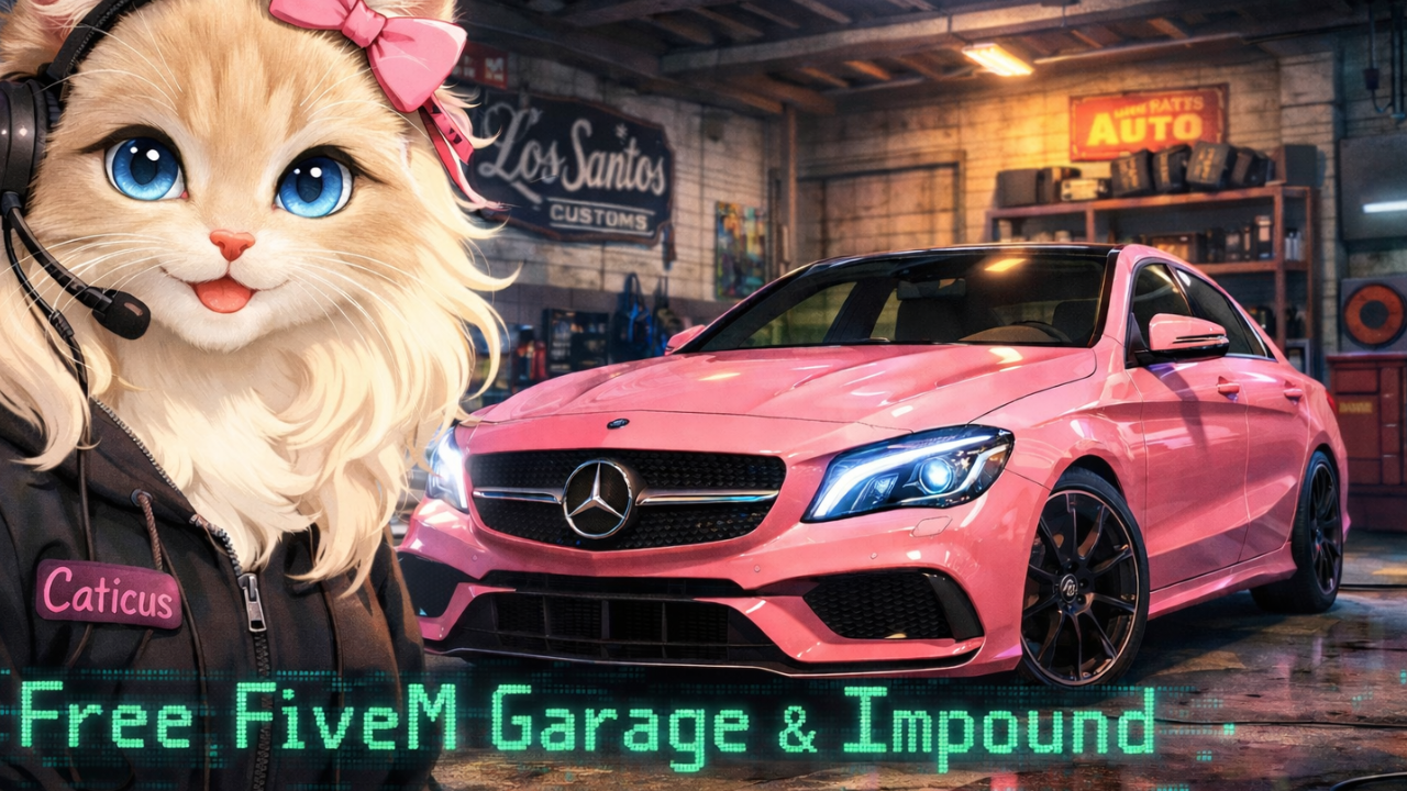 Free FiveM Garage Script | Garage & Impound System For ESX QBCore QBox