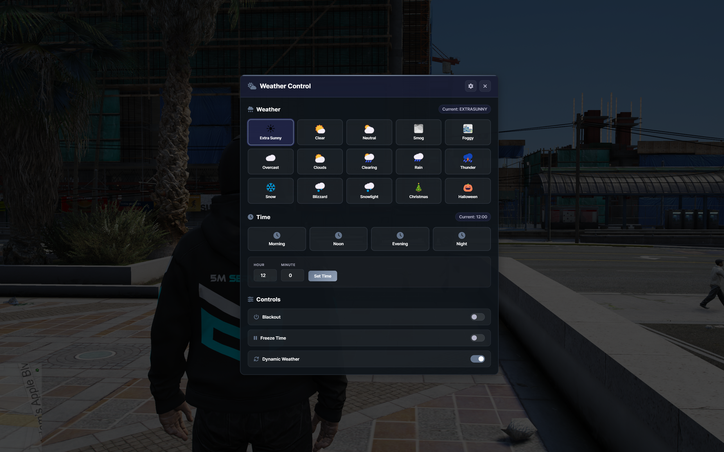 FiveM Weather Menu [Qbcore,ESX,Qbox]