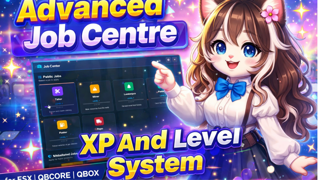 Advanced Job Centre for FiveM (ESX, QB-Core & Qbox)
