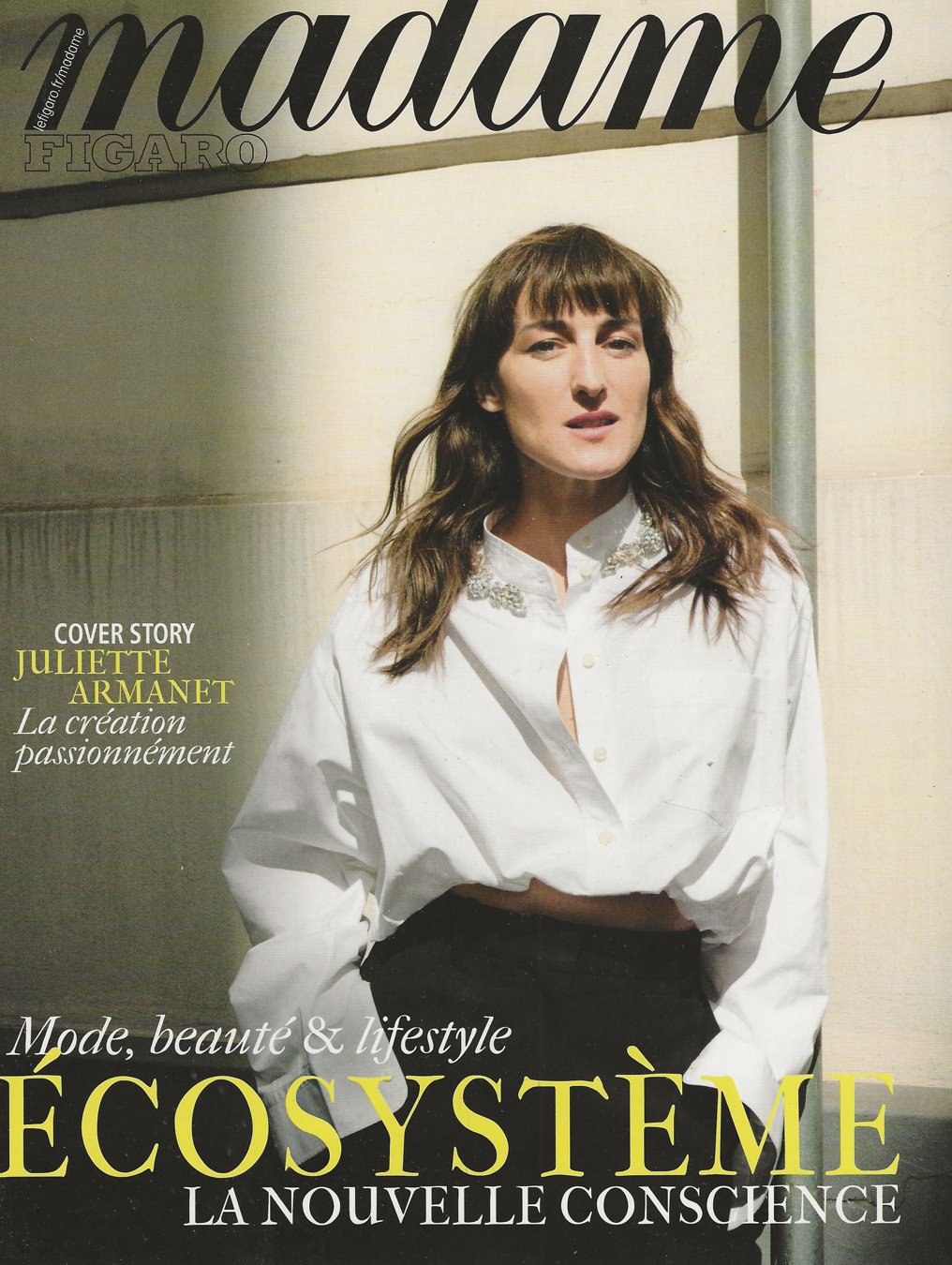 Madame Figaro - Octobre 2025  
Photographe - Rasmus Mogensen Réalisation - Sylvie Clemente Modèle -  