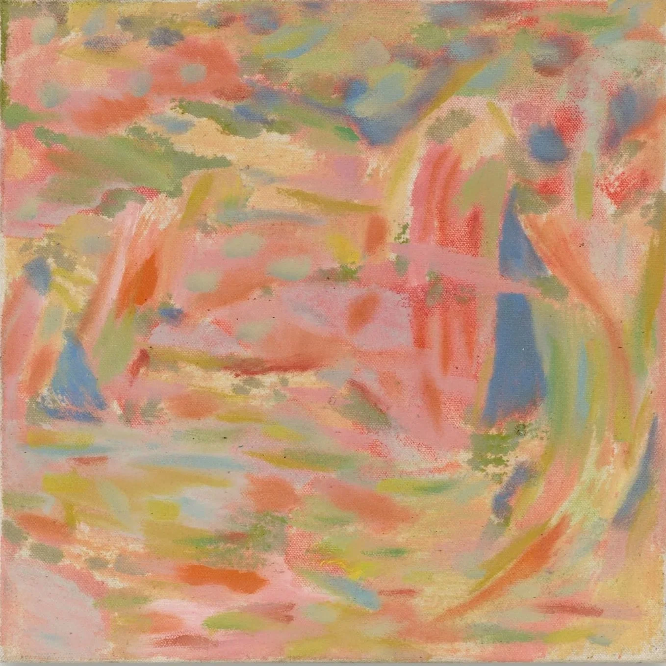Pippa El-Kadhi Brown,  Everglide,  2024 Oil on canvas, 9in x 9in, 23 x 23 cm    INQUIRE  