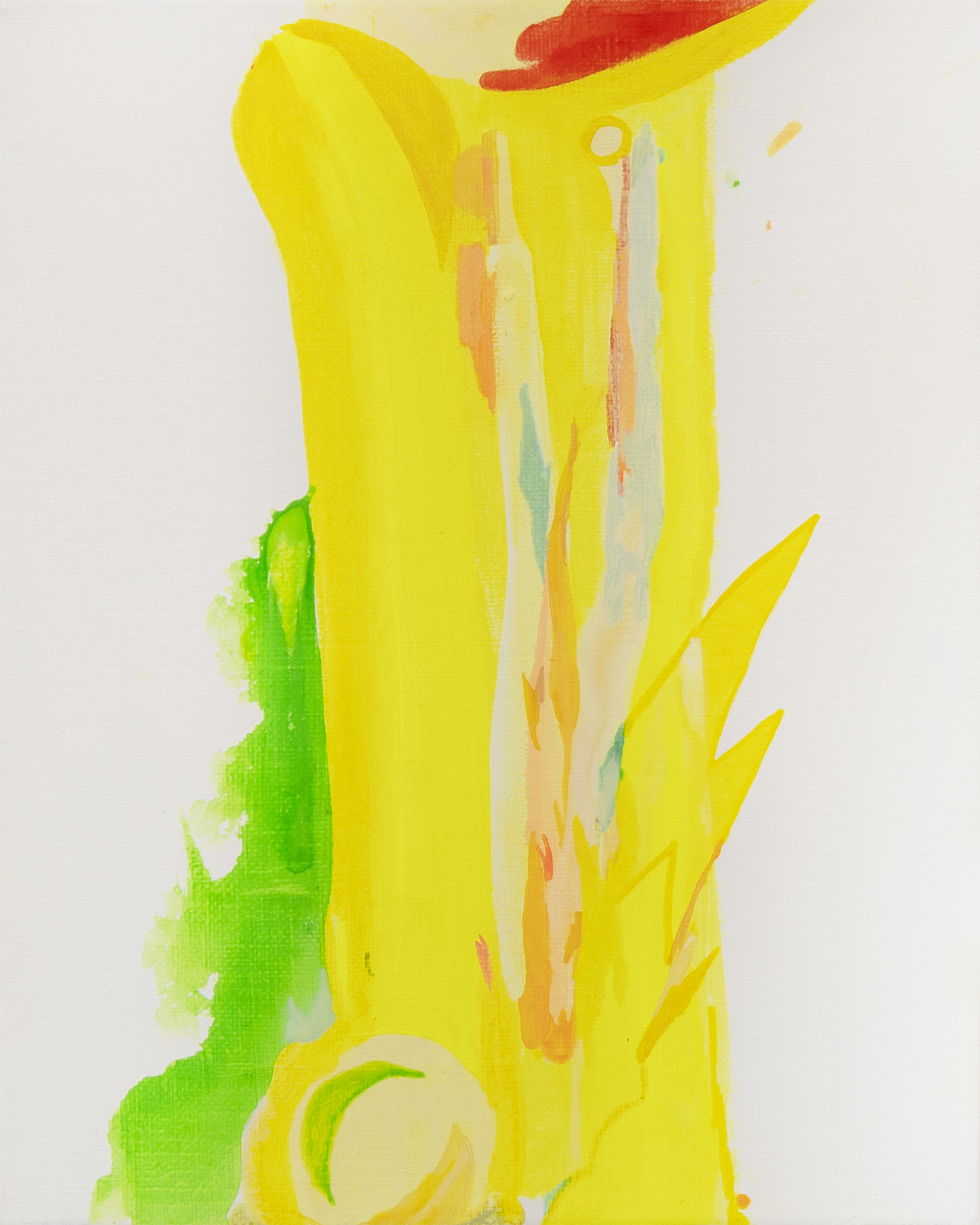 Alice Yaelin Yang,  Light Gravity Still , 2023, Acrylic on canvas, 10 x 8 in.   INQUIRE  