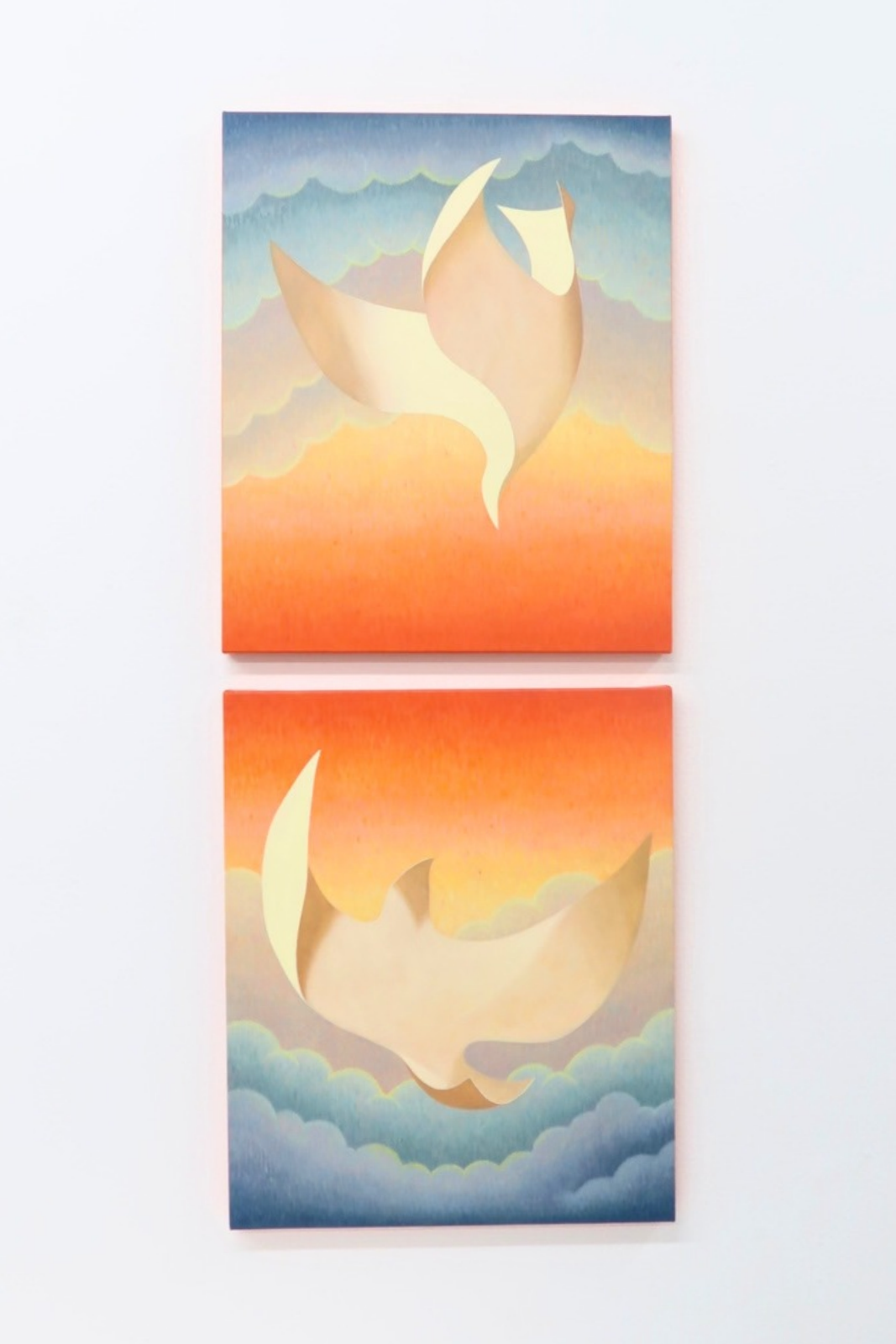 Siiz,  Fall and Rise , 2026, Oil on canvas, 17.875 x 14.875 in (each)
  INQUIRE  