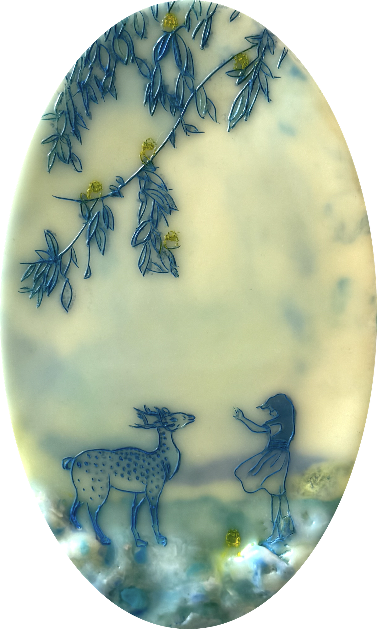 Cecile Chong,  In Plain Sight,  2025, Encaustic and mixed media on panel, 10 x 6 x 11 in | 25.4 x 15.2 x 27.9 cm
  INQUIRE  