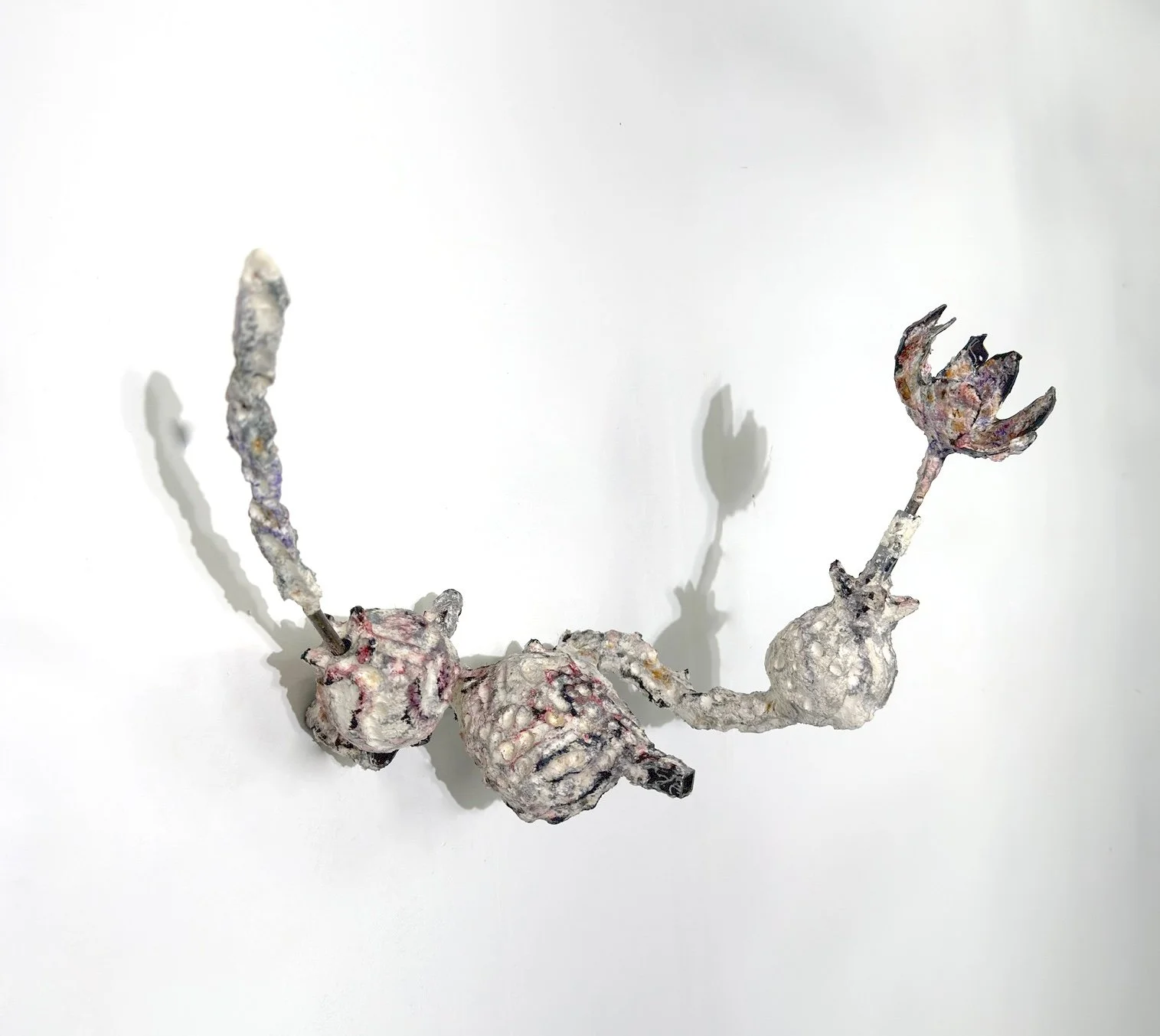 Anahita Bagheri,  Youth of the Homeland,  2026, Steel, Handmade Paper, Acrylic Paint, 6.5 x 9.5 x 13 inches   INQUIRE  
