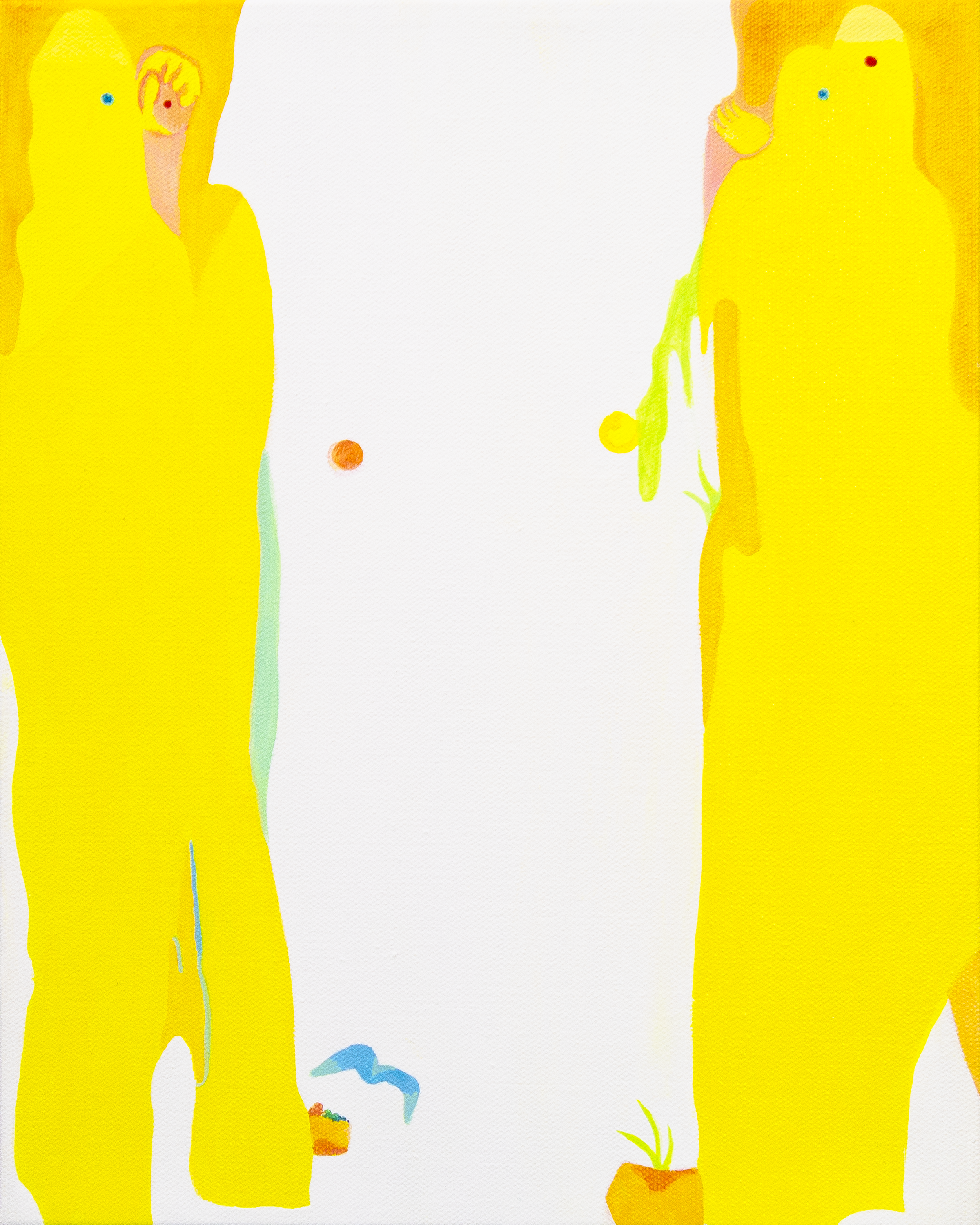 Alice Yaelin Yang.  I (#2) , 2023. Acrylic on canvas, 14 x 11 in.  INQUIRE  