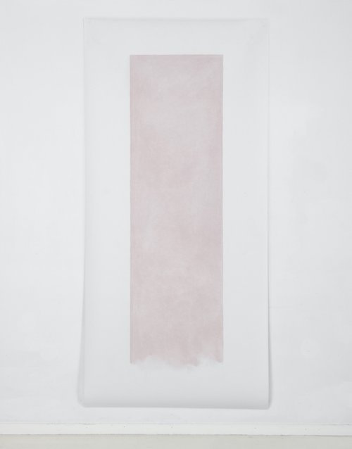 Margrethe Aanestad, Silent Transition V , 2020, Pastel chalk on paper, 86 x 42 in.