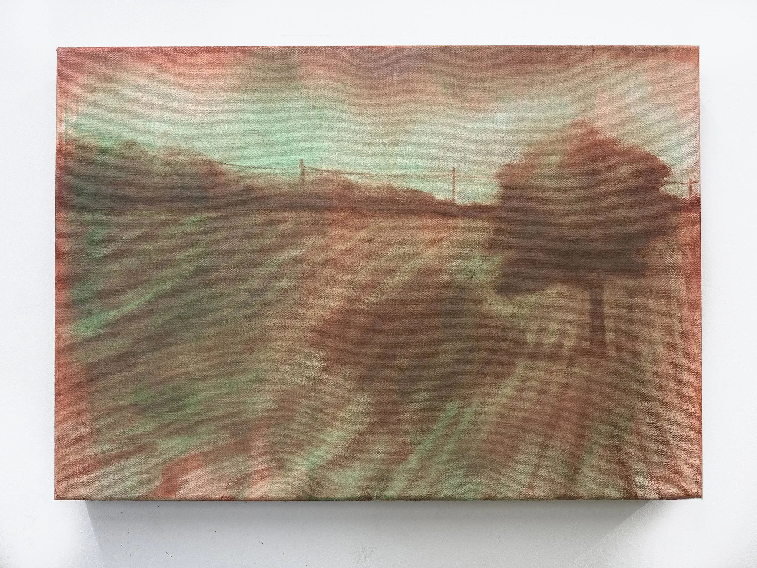 Megan Menzies, Plough, 2025, Oil on canvas, 13 3/4 x 19 3/4 in
  INQUIRE  