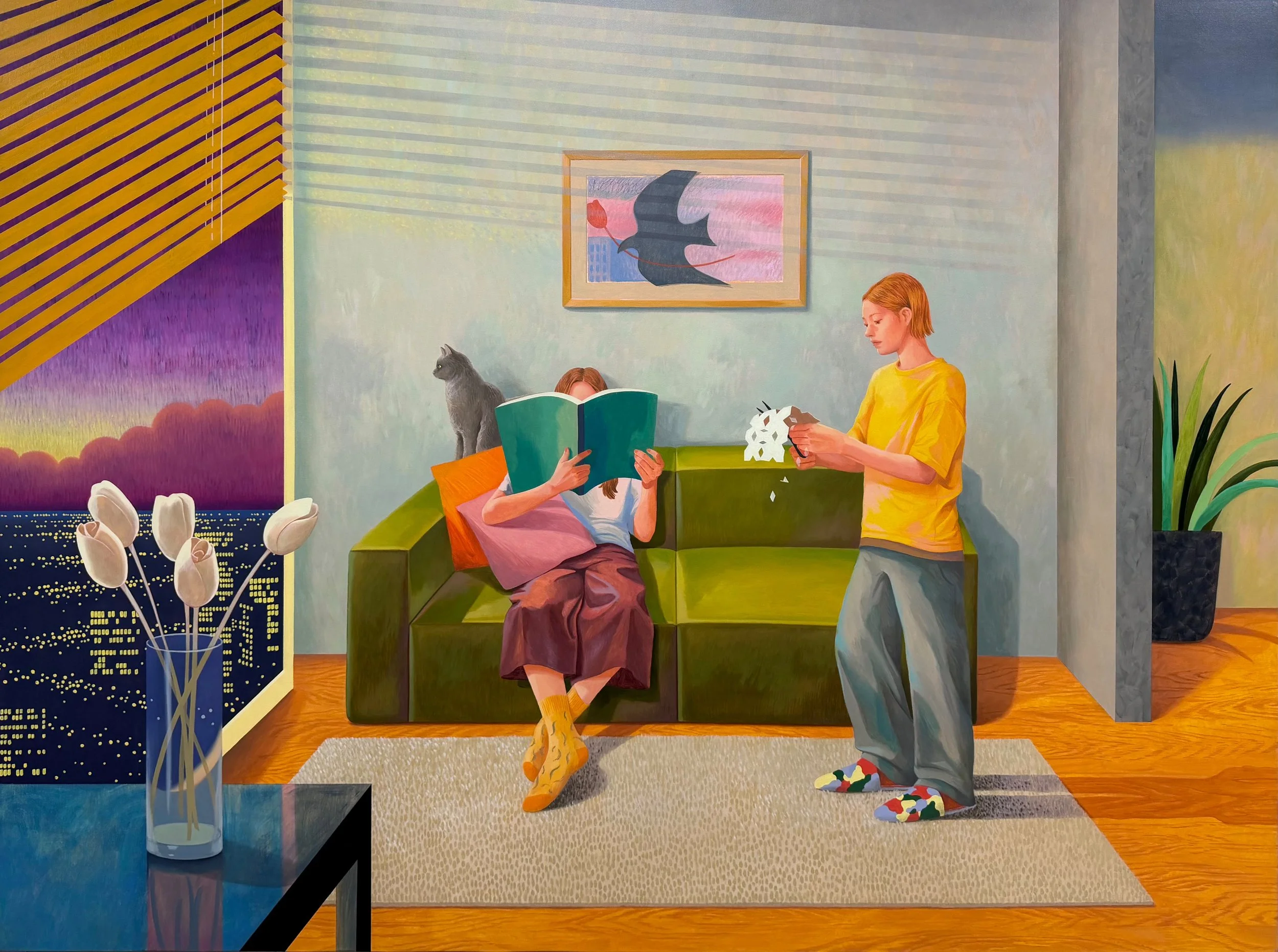 Siiz,  Draft in Night,  2026, Oil on canvas
38.25 x 51.25 in
  INQUIRE  