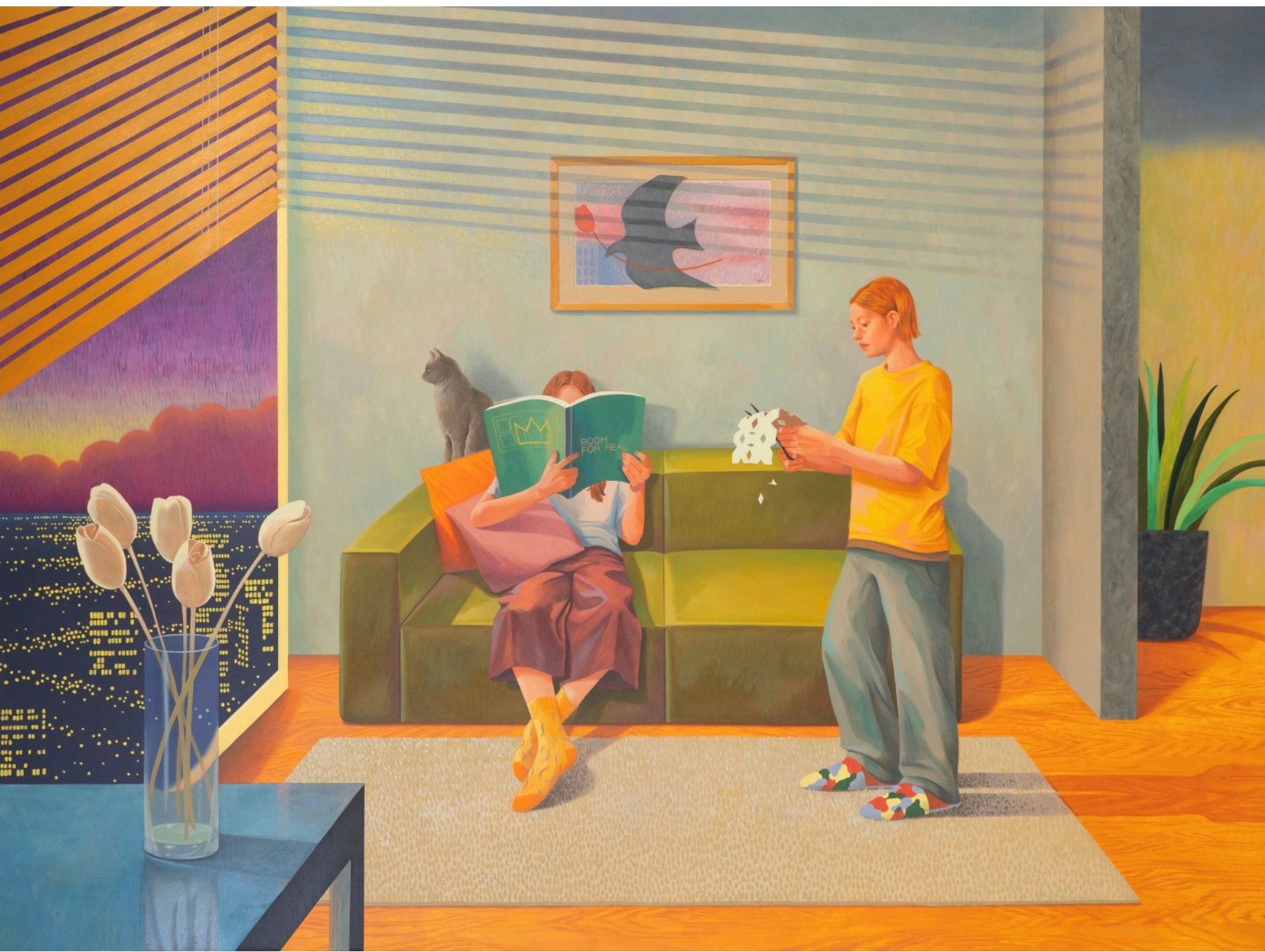 Siiz,  Draft in Night , 2026, Oil on canvas, 38.25 x 51.25 in
  INQUIRE  