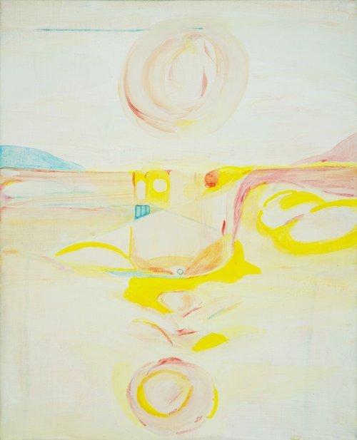 Alice Yaelin Yang, I_Reflection , 2019, Acrylic on Canvas, 8.6 x 10.8 in