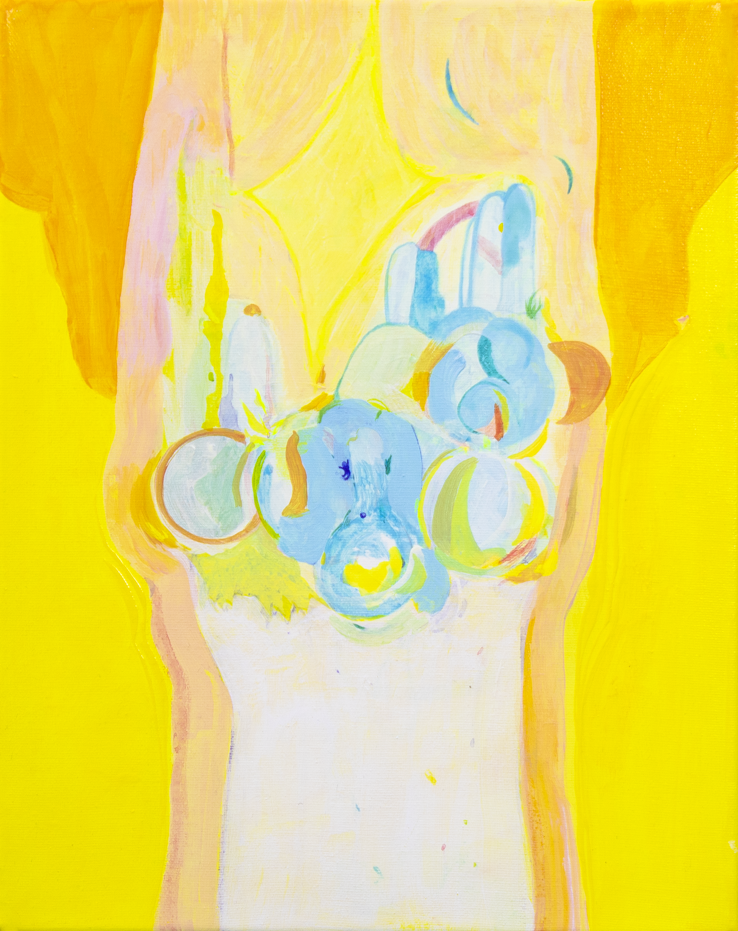 Alice Yaelin Yang,  I Star , 2023, Acrylic on canvas, 14 x 11 in.   INQUIRE  