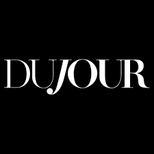 DuJour logo in white text on a black background