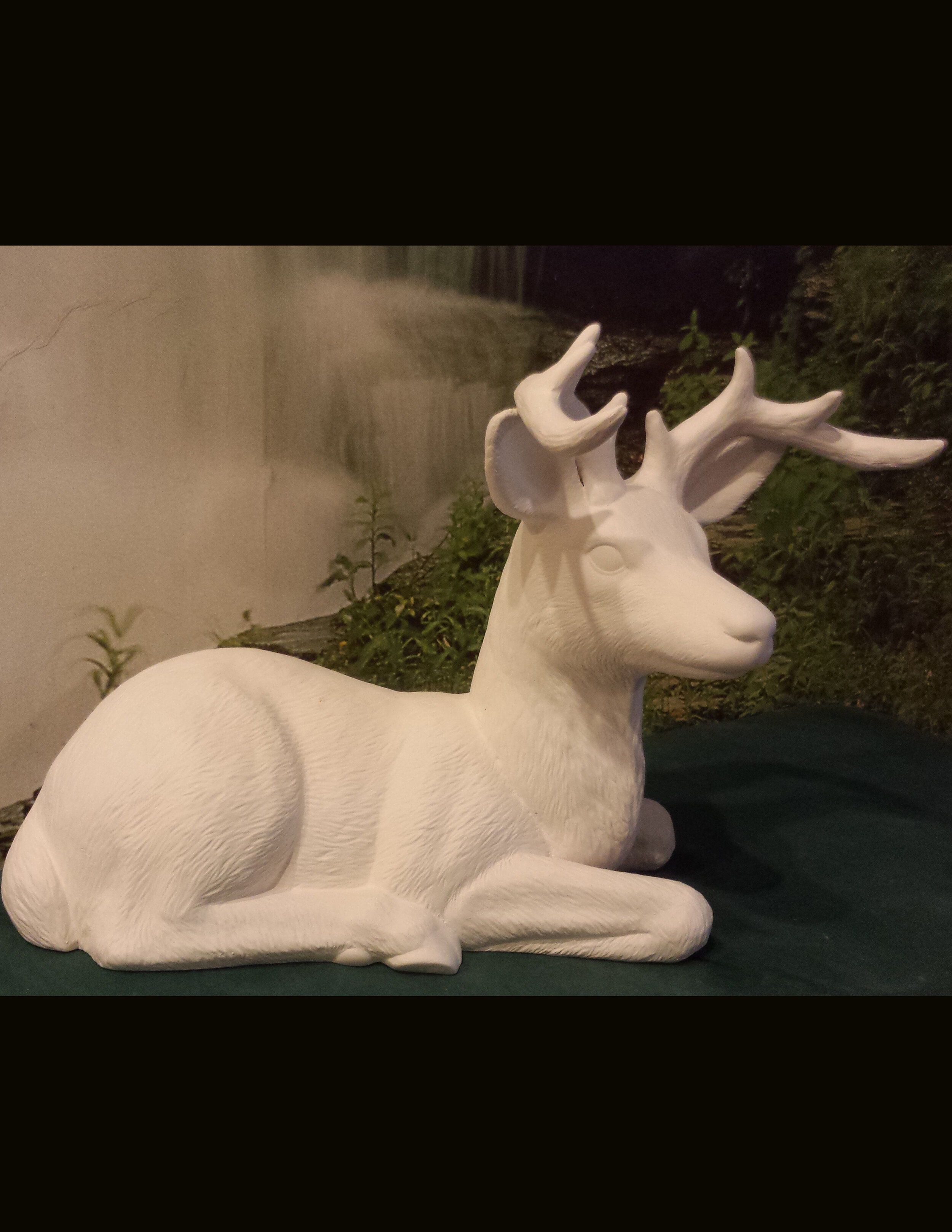 Deer Doe standing 6.75 inches Long Ready to paint ceramic bisque Figurine 