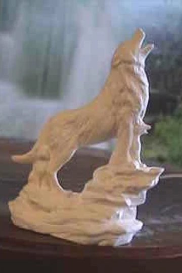 Ceramic Bisque Ready to Paint Puppy Dog with Bone Doc Holliday Mold