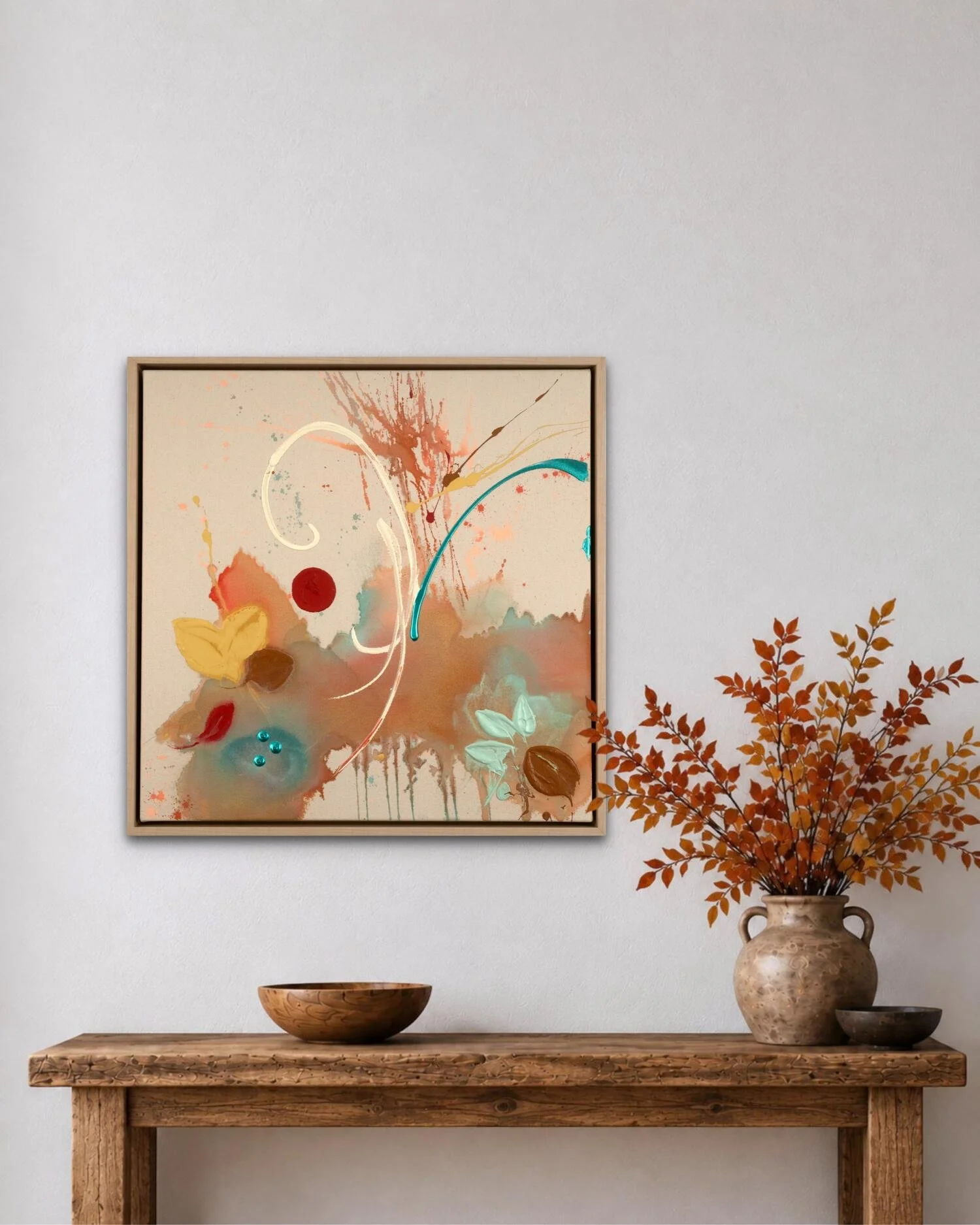 What Arrives Unbidden Robin Davisson abstract painting Washington DC in situ.jpg