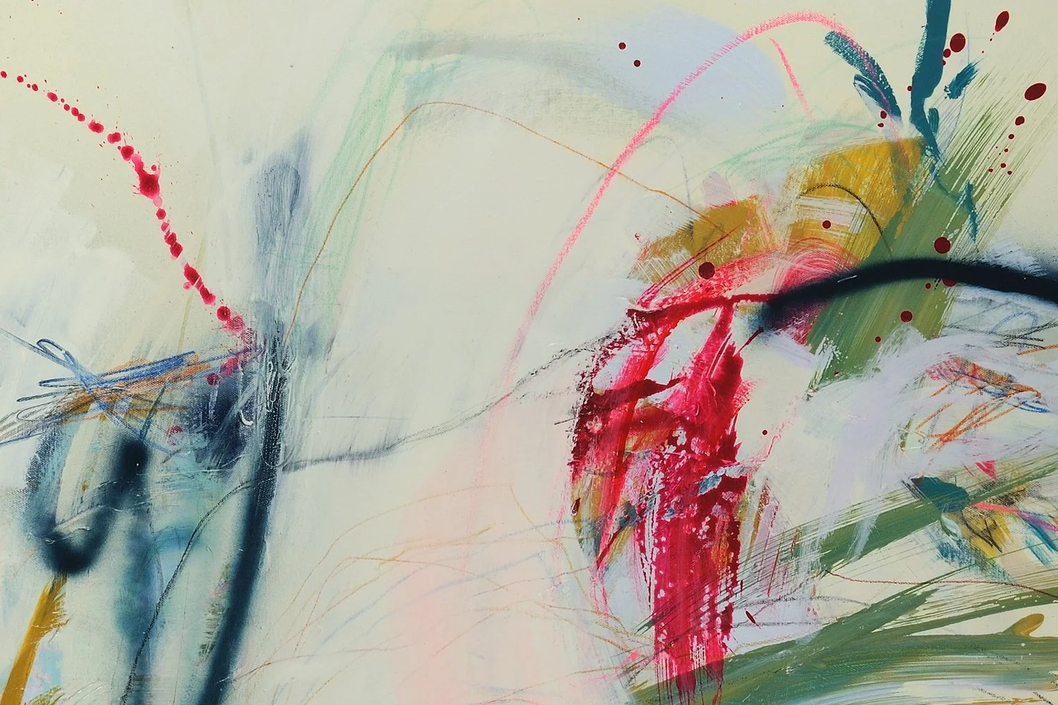 Dance of First Words Robin Davisson Abstract Painting Washington DC up close.jpeg