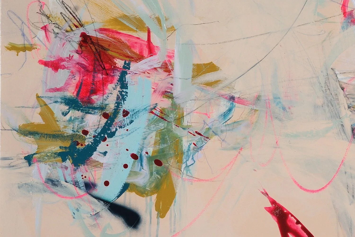Enchanted Encounter Robin Davisson abstract painting Washington DC up close.jpeg