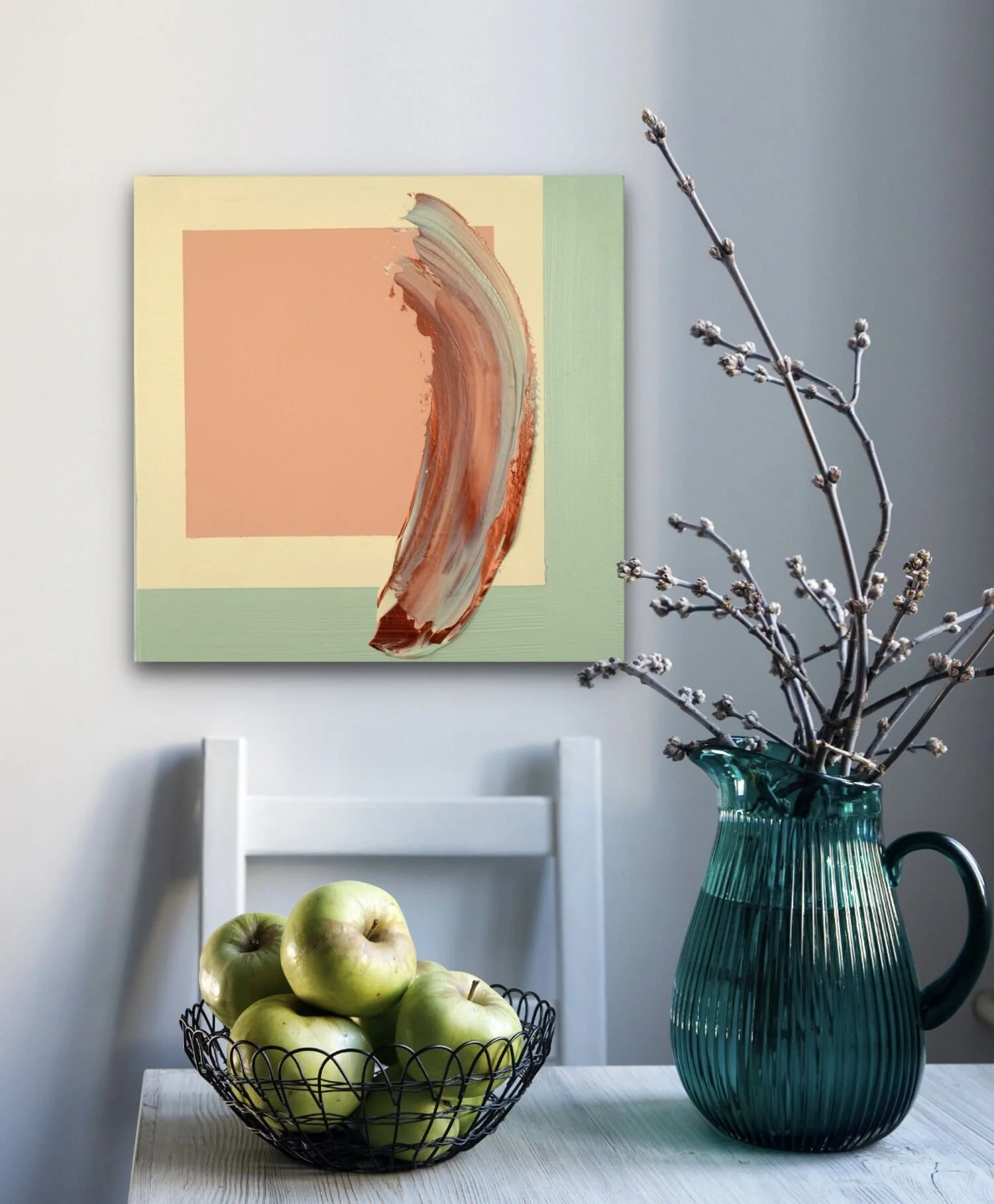 Everything Finds its Way Through Robin Davisson abstract painting Washington DC in situ.jpg