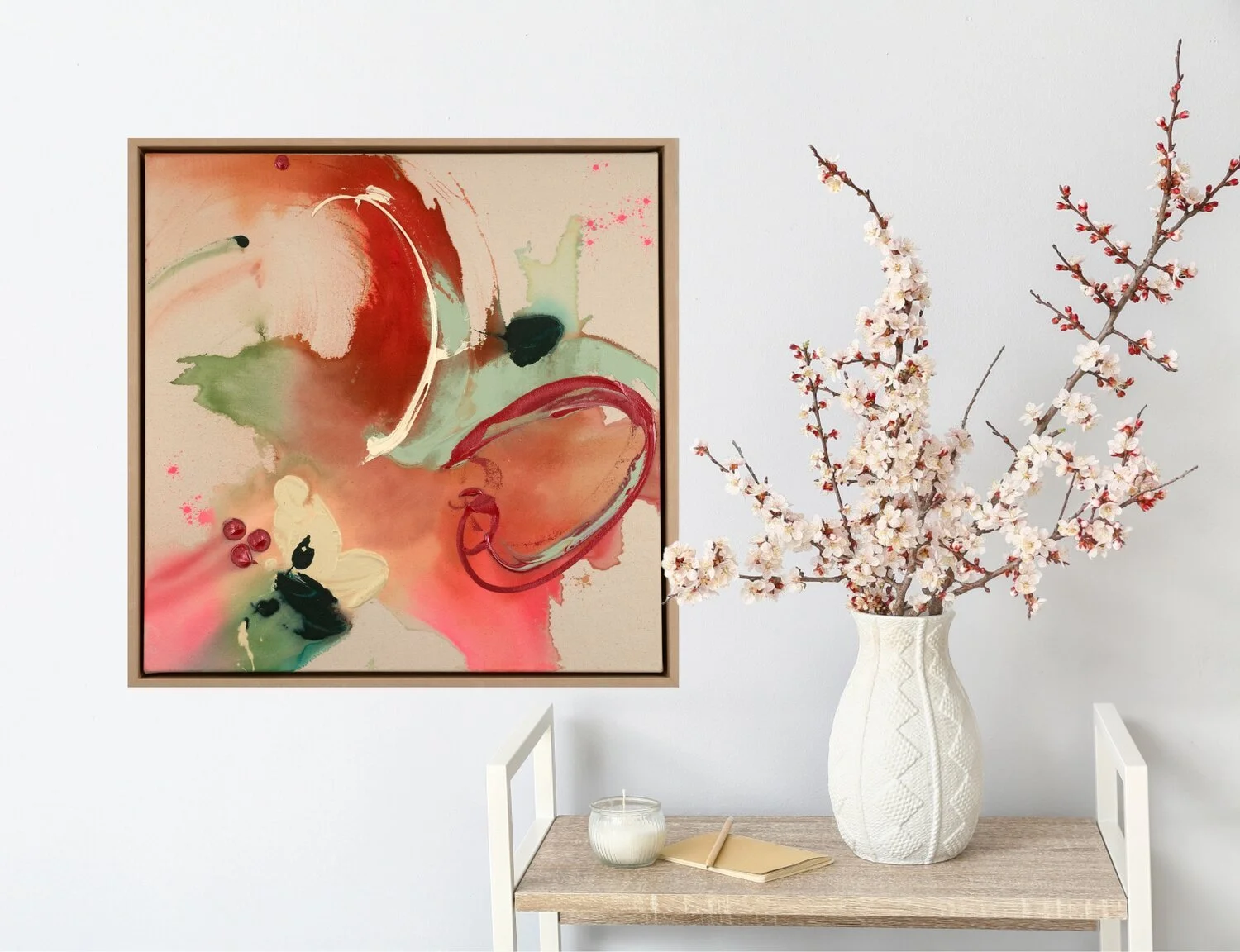 Before the Thought Disappears Robin Davisson abstract painting Washington DC in situ.jpg