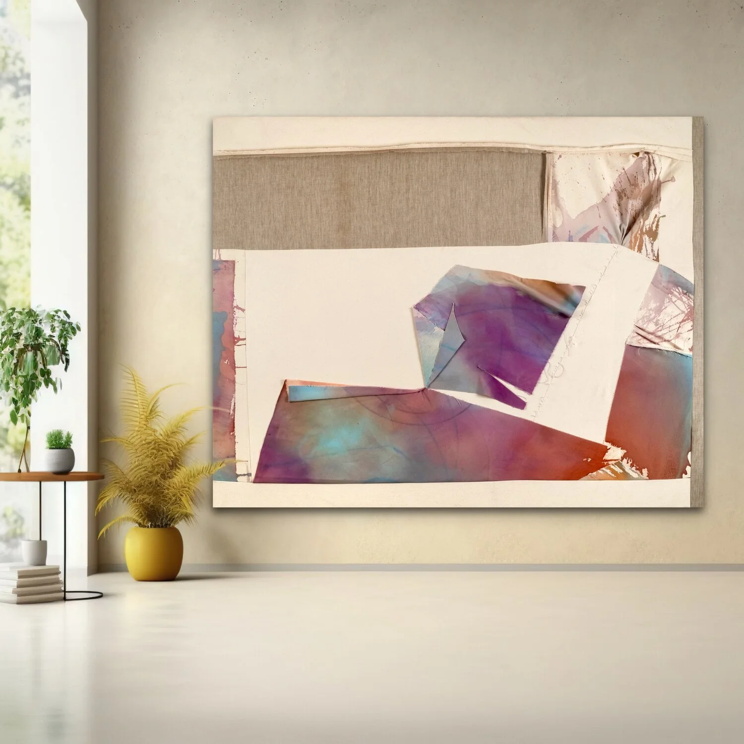 The Sound of Open Water Robin Davisson abstract painting Washington DC in situ.jpg