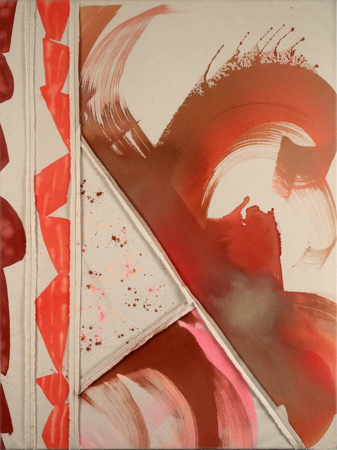 Somewhere Between Here and There vertical Robin Davisson abstract painting Washington, DC.jpg