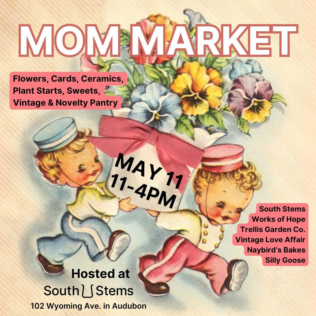 We put together a gift market in our studio Mother&rsquo;s Day weekend so you can do all your shopping in one place from local businesses. They&rsquo;ll be a little bit of a lot&mdash;flowers, cards, ceramics, plant starts, gardening tools, sweet stu