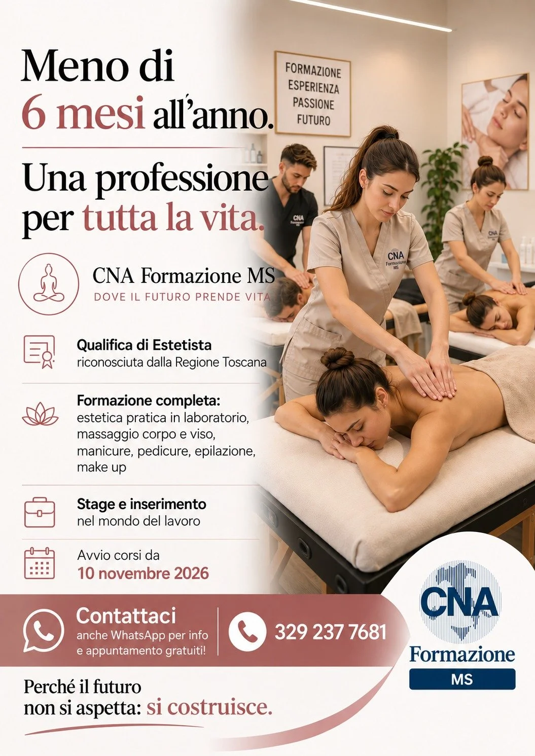 Nuova edizione corso Estetica di Base 10 novembre 2026