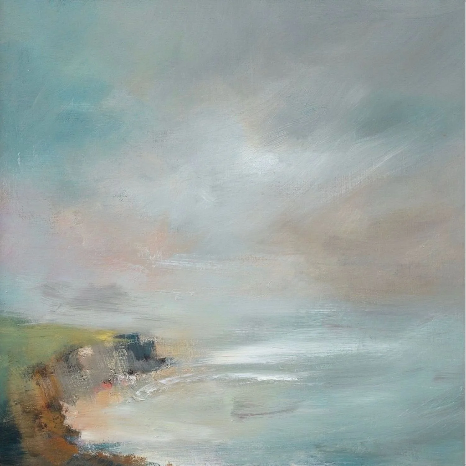 Cliffs at the Cape - Oil on Board, 46 x 46cm