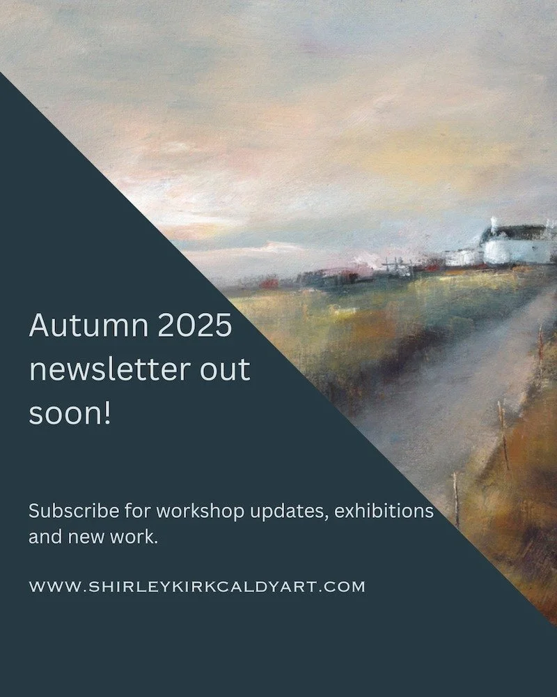 To be the first to hear news from the Studio, workshop dates and exhibition events please subscribe on my website.
#https://www.shirleykirkcaldyart.com/
#artistnewsletter #artnews #devonartist #artistnews