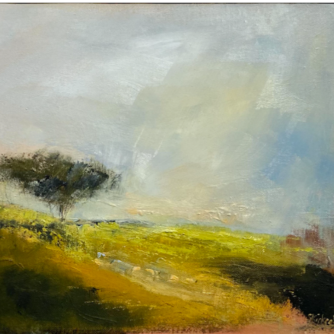 Hawthorn on the High Moor. Oil on canvas. Sold.