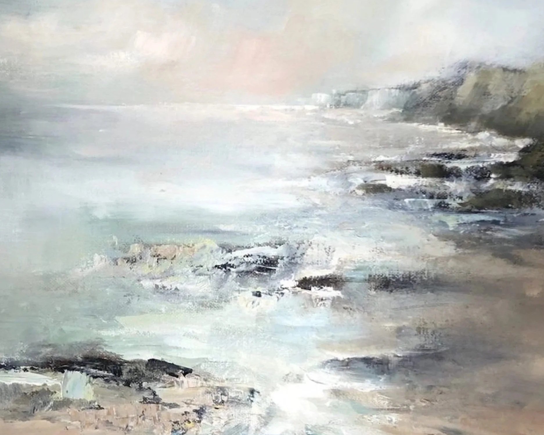 High Tide, Changing Light. Oil on Canvas. Sold.